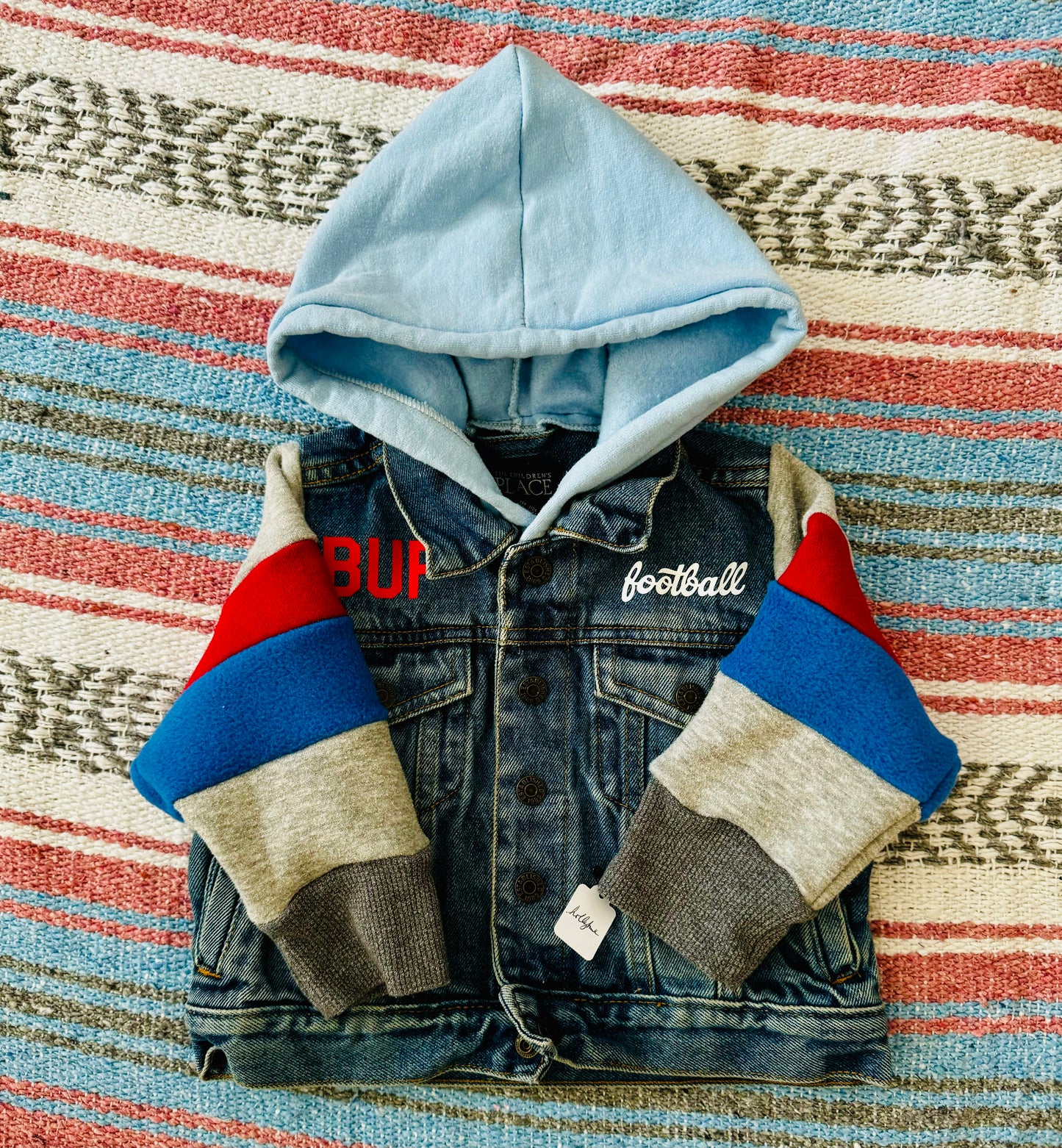 Buffalo Football Denim Jacket Size- 24 months