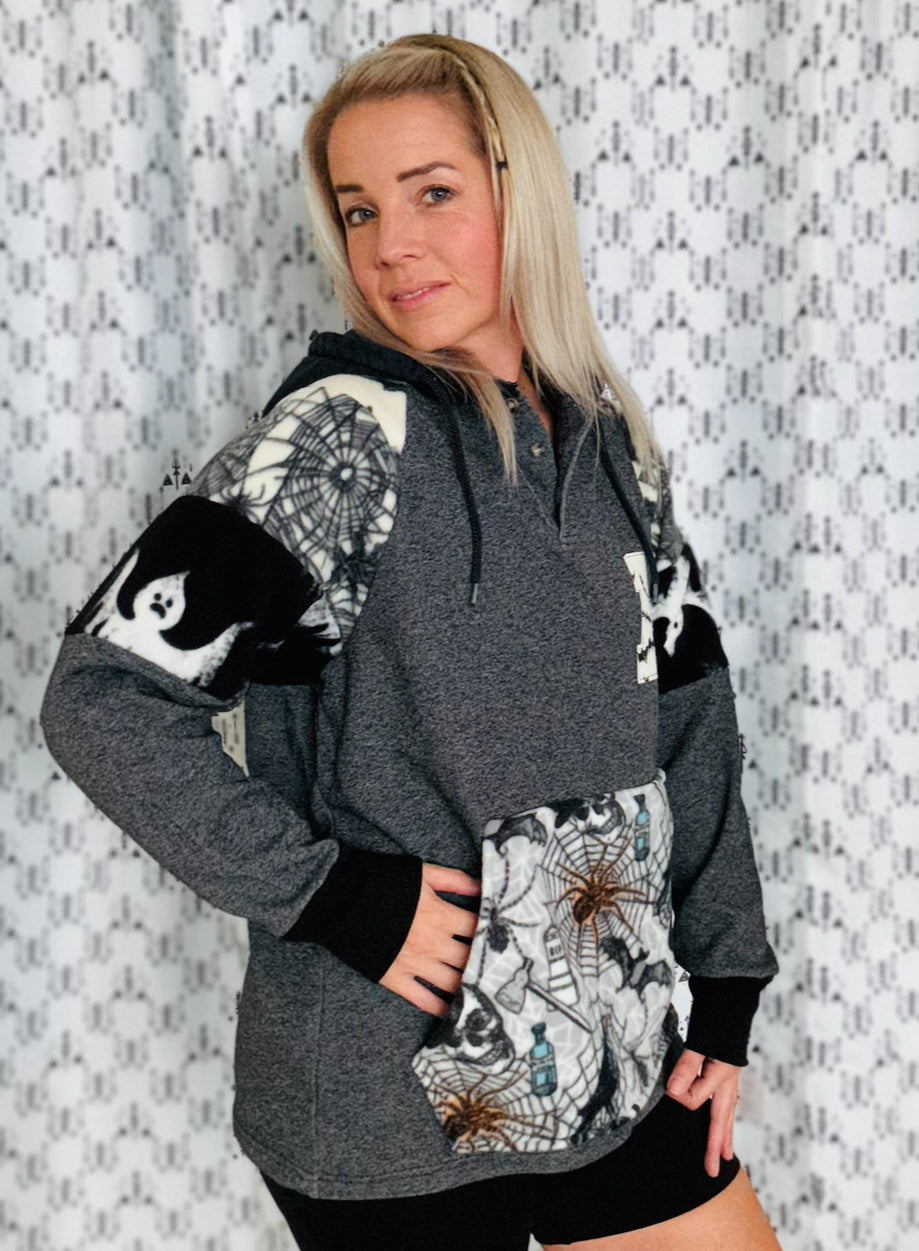 Falling Into Spiderwebs B Hoodie Size- Women’s M/L