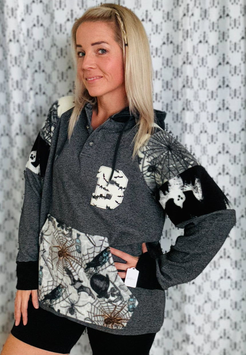 Falling Into Spiderwebs B Hoodie Size- Women’s M/L