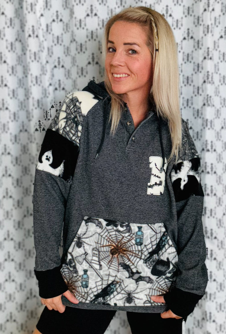 Falling Into Spiderwebs B Hoodie Size- Women’s M/L