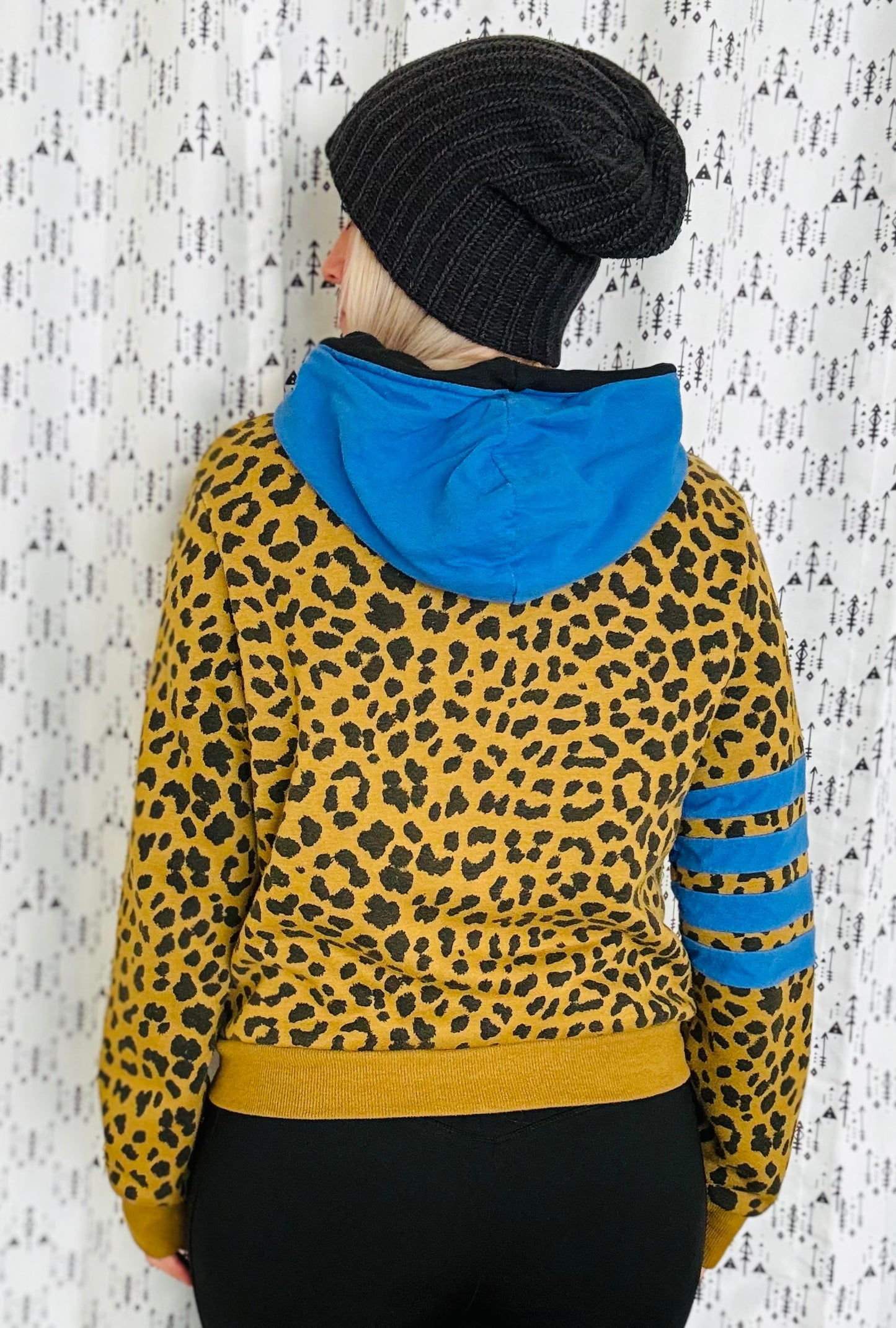 Leopard Buffalo Football Hoodie Women’s Size- M/L