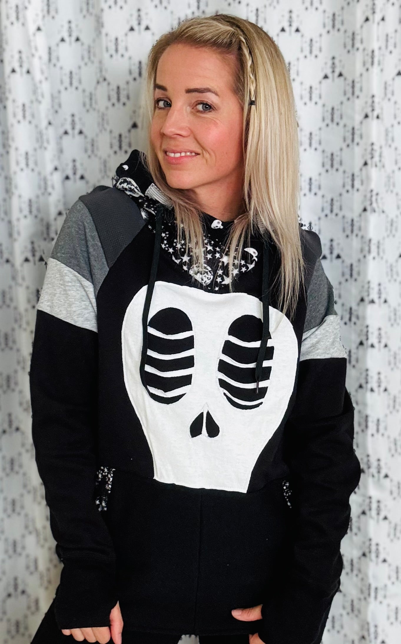 All Skulls Hoodie Size- Unisex M/L