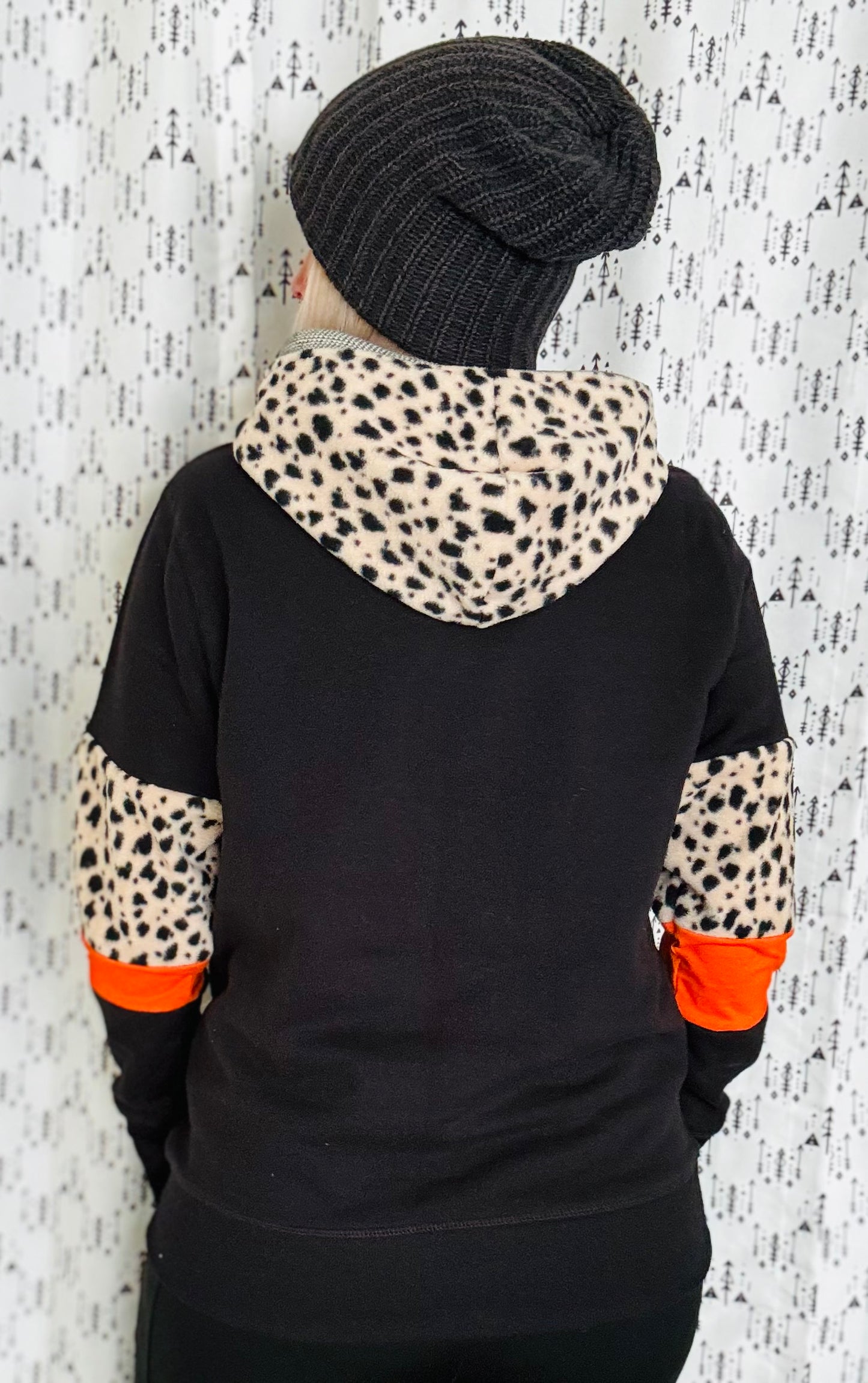 Black Leopard Buffalo Lacrosse Hoodie Women’s Size- M/L