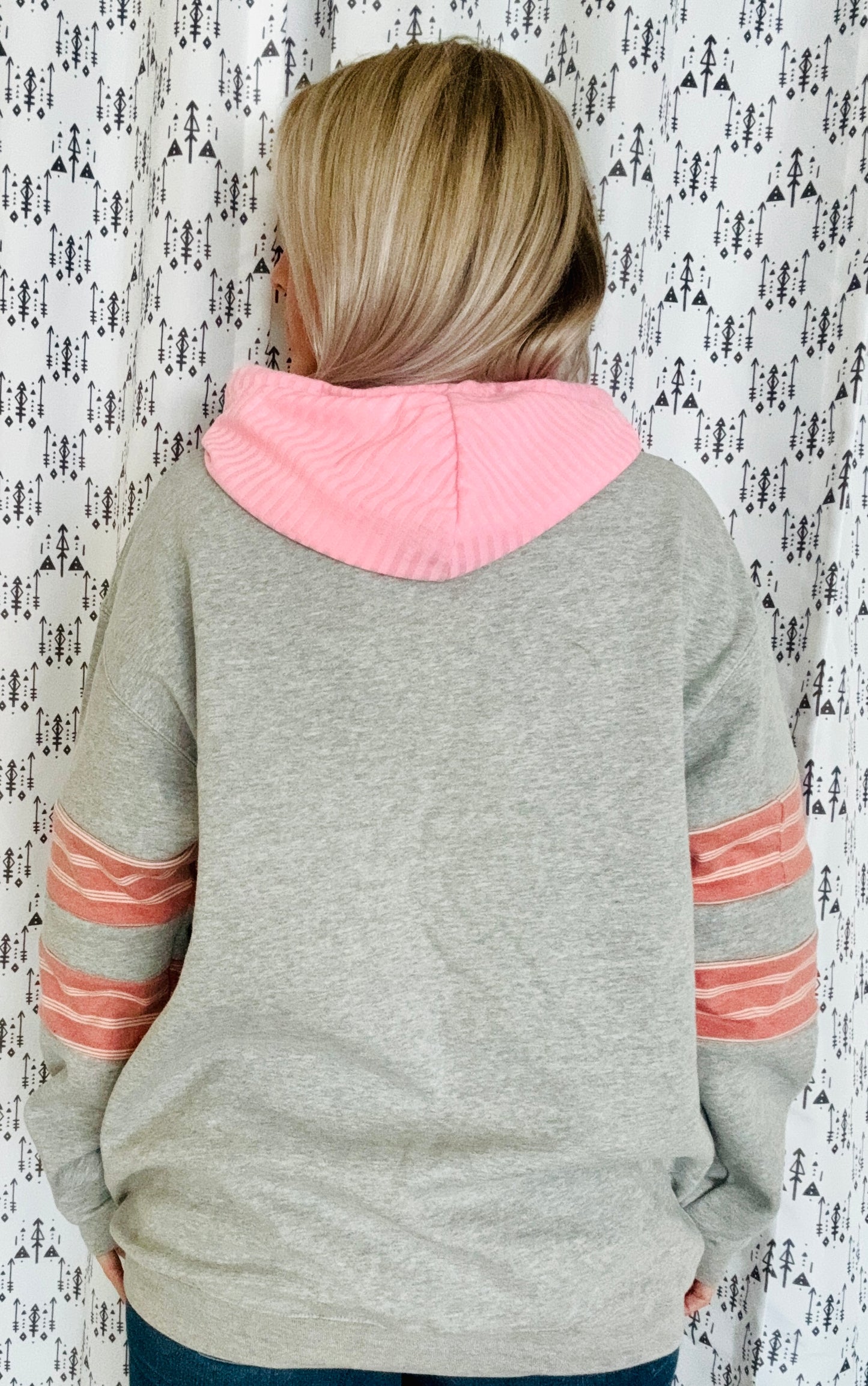 Light Grey Pinktober Buffalo Hoodie Size- Women’s XL/2X