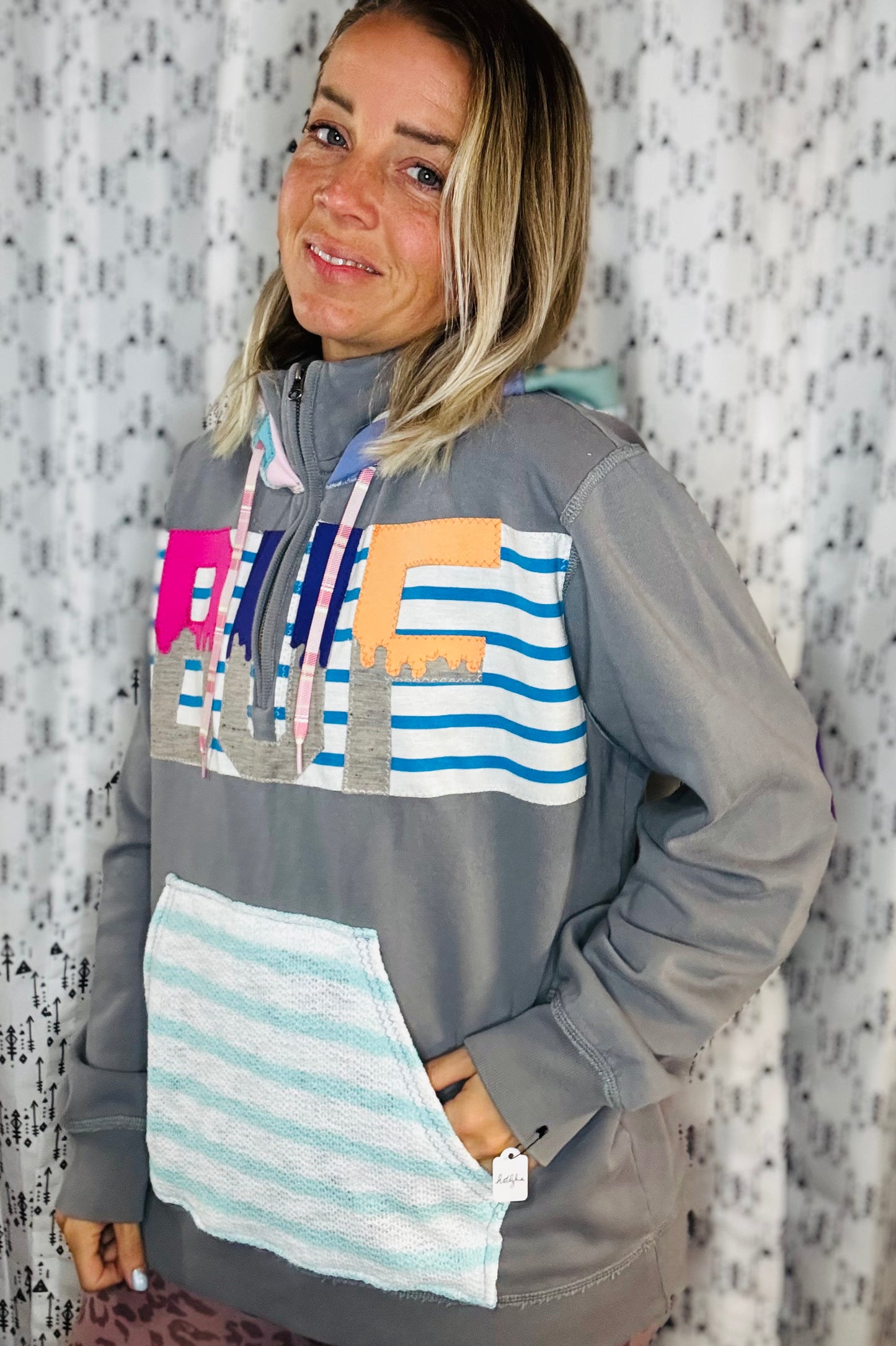 Ice Cream BUF 1/4 Zip Hoodie Women's Size-XL/2X