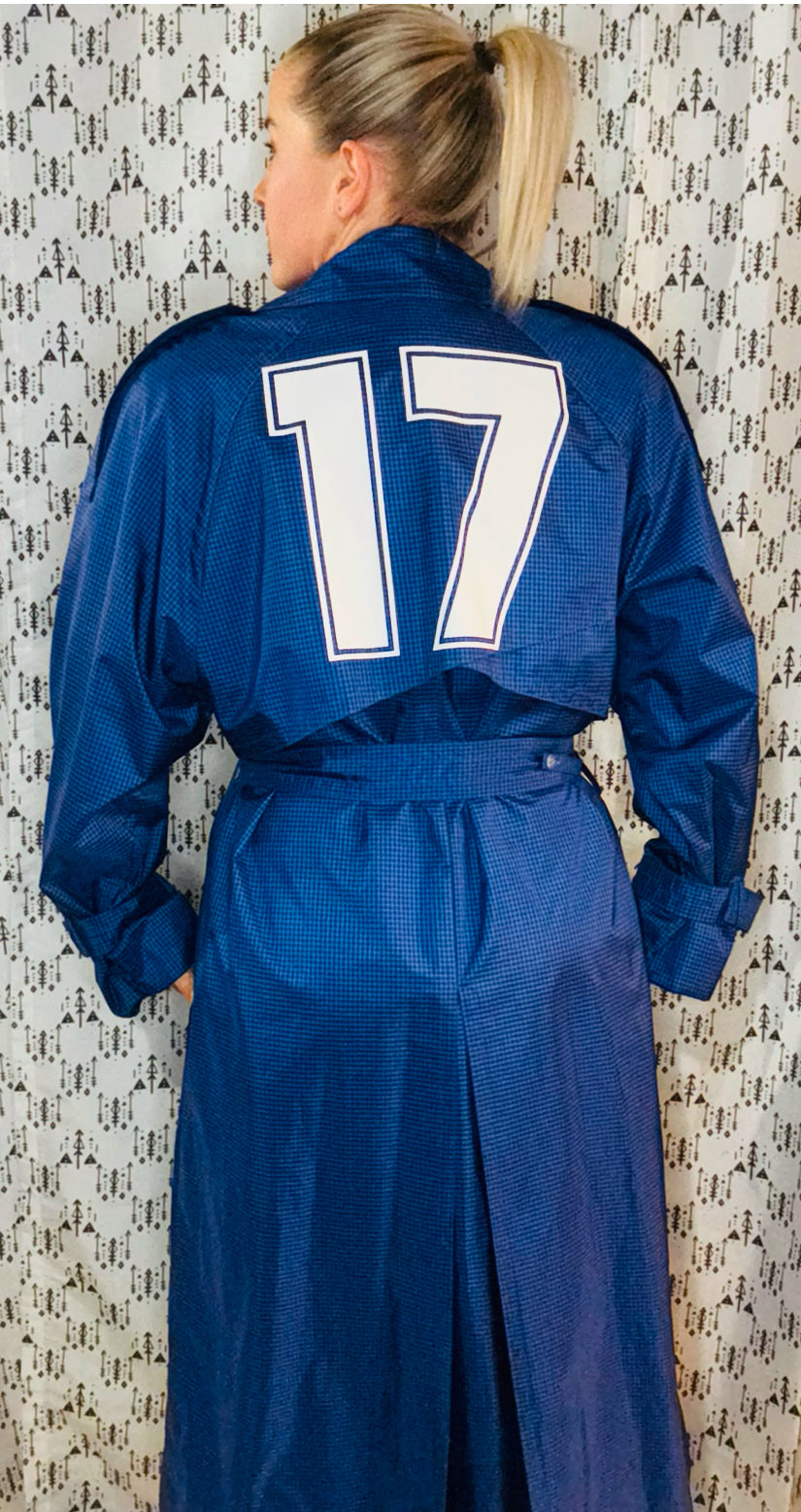 Blue Buffalo Football JA17 Trench Coat Size Women's- L/XL