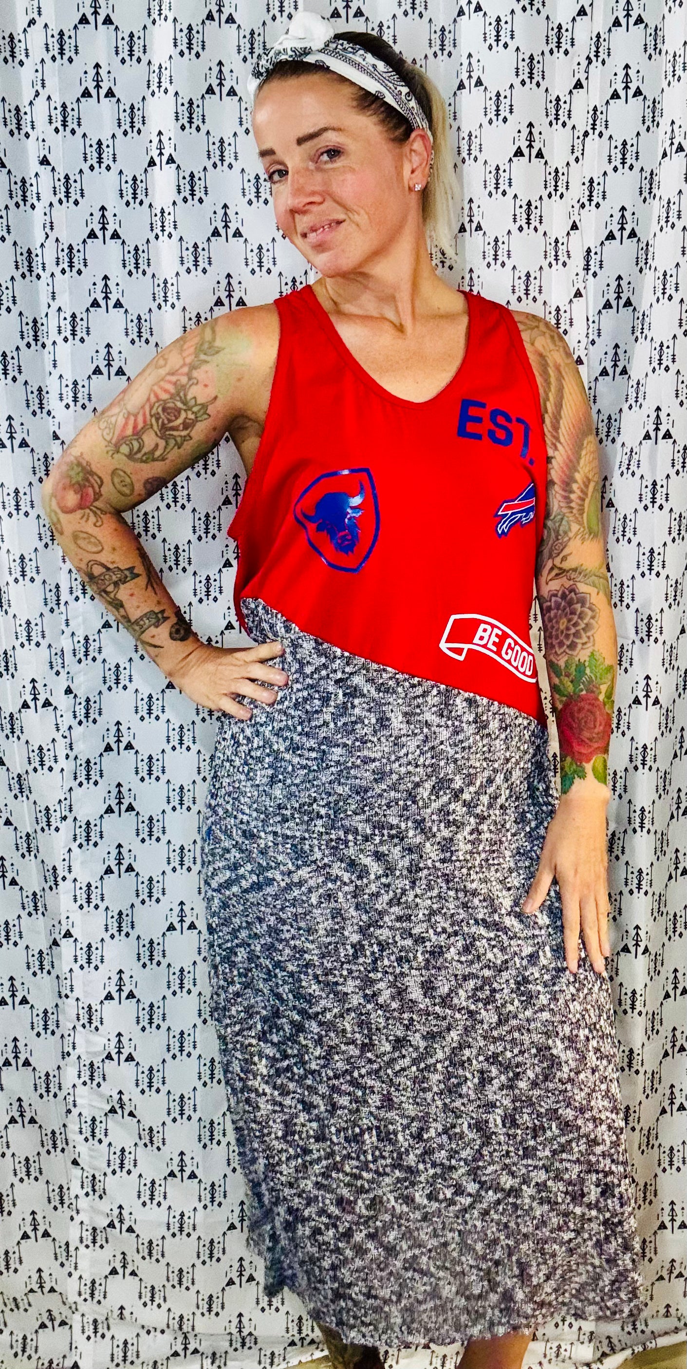 Red Buffalo Tank Football Dress Size- M/L