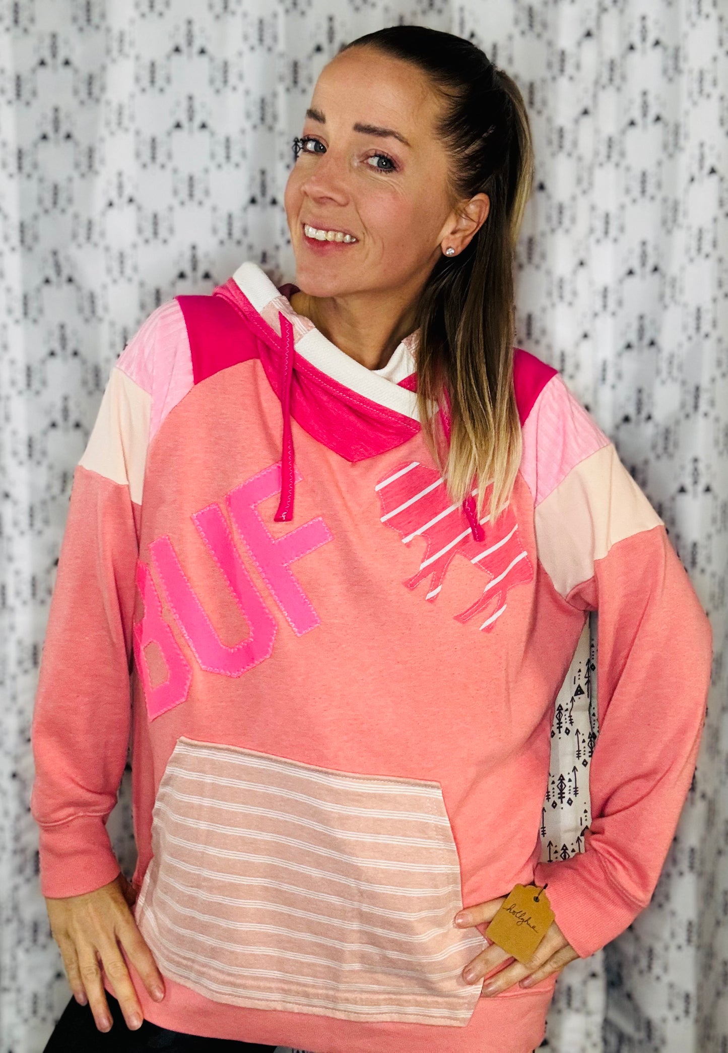 Pinktober Ombre BUF Hoodie Size- Women's L/XL
