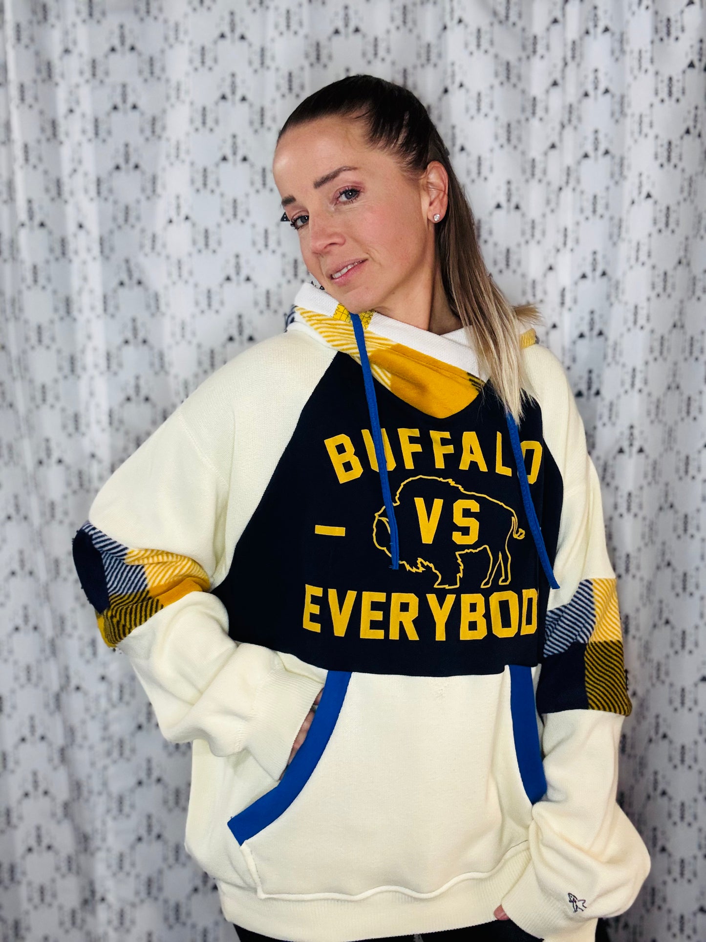 Buffalo Hockey Vs. Everybody Hoodie Size- Unisex XL/2X