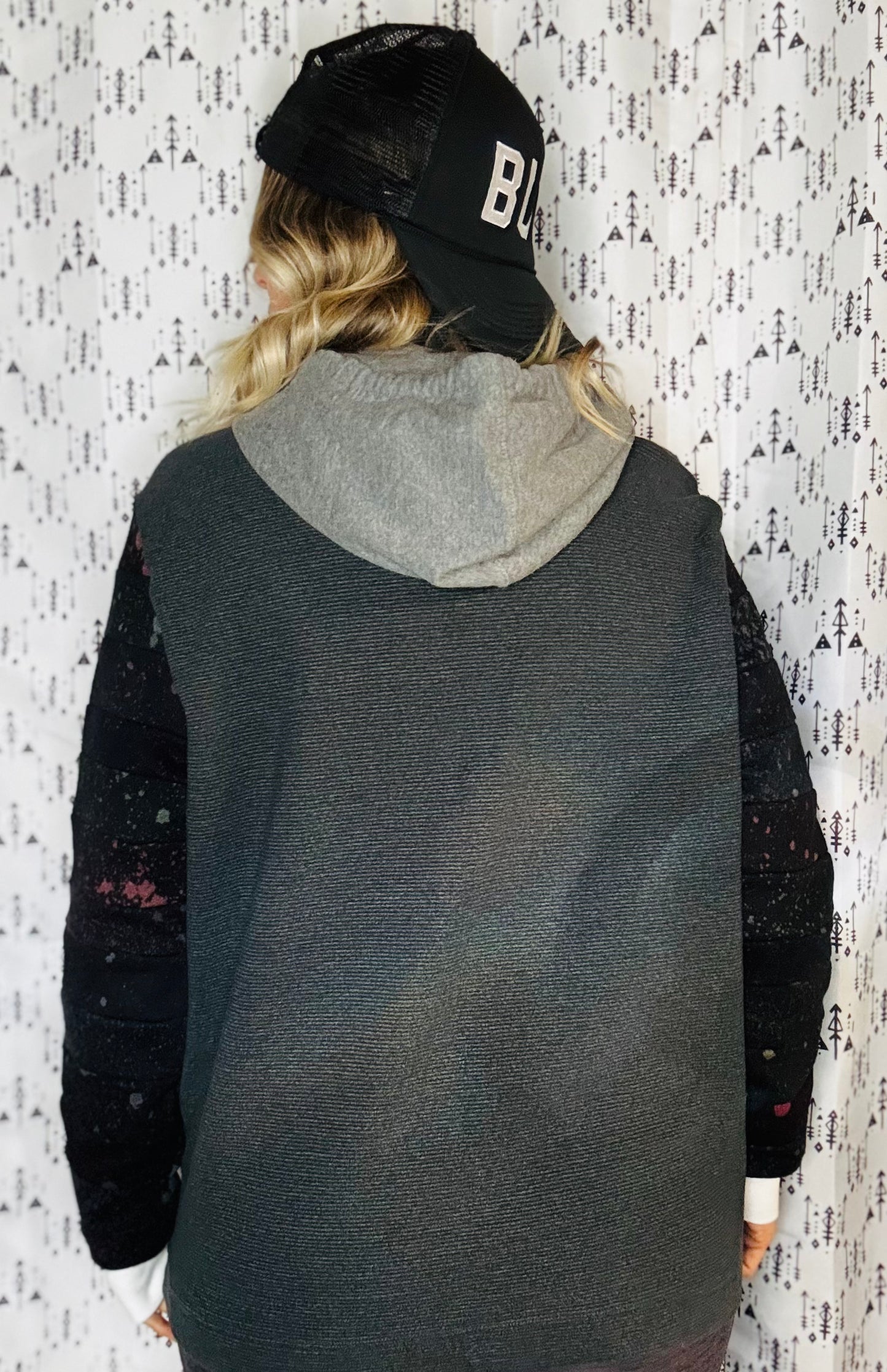 Halloween Bleached BUF Hoodie Size- Unisex M/L