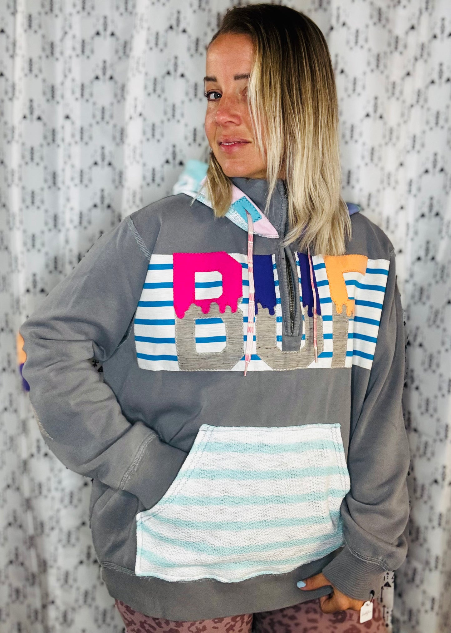Ice Cream BUF 1/4 Zip Hoodie Women's Size-XL/2X