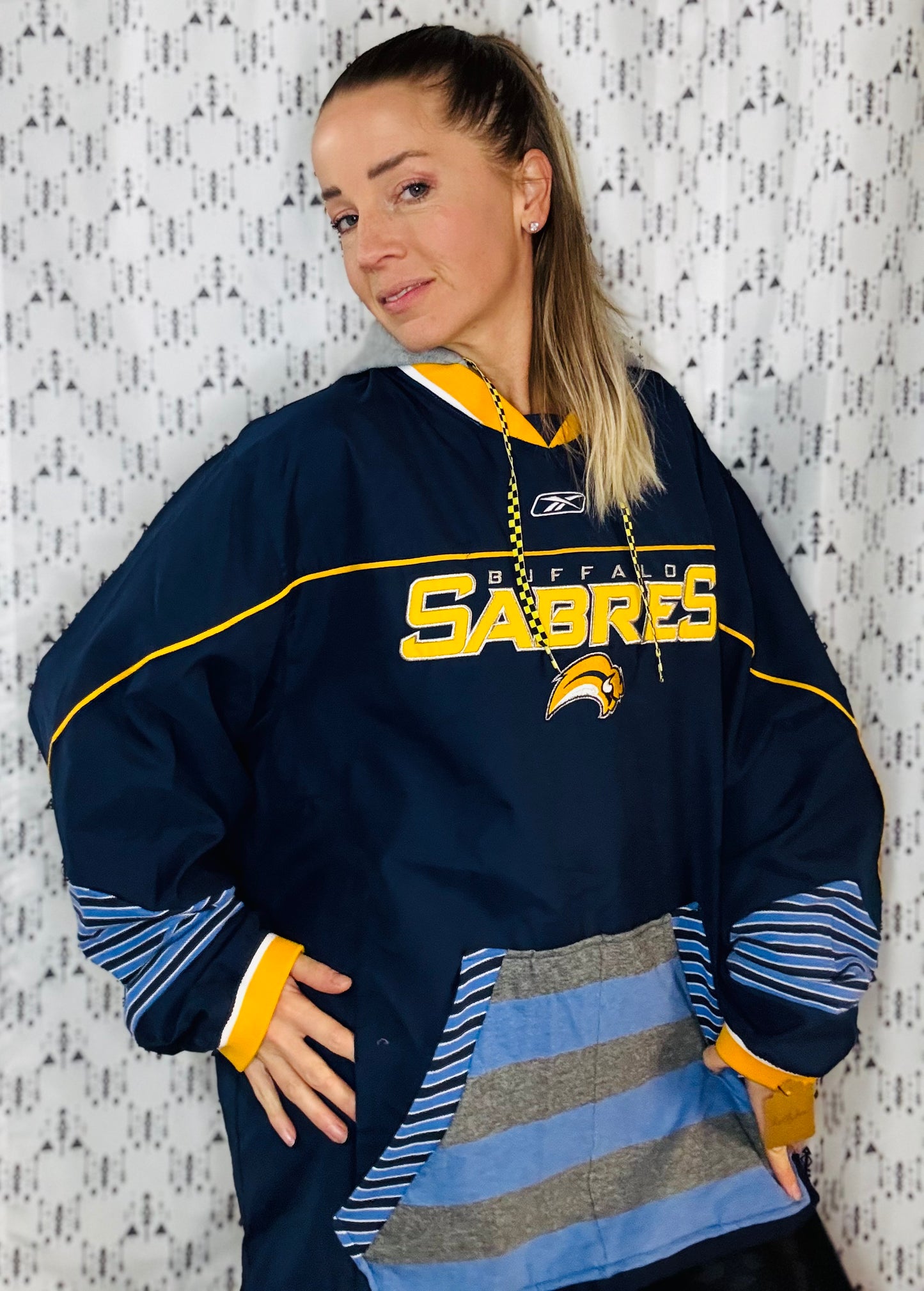 Buffalo Hockey Retro Slug Hoodie Size- Unisex L/XL