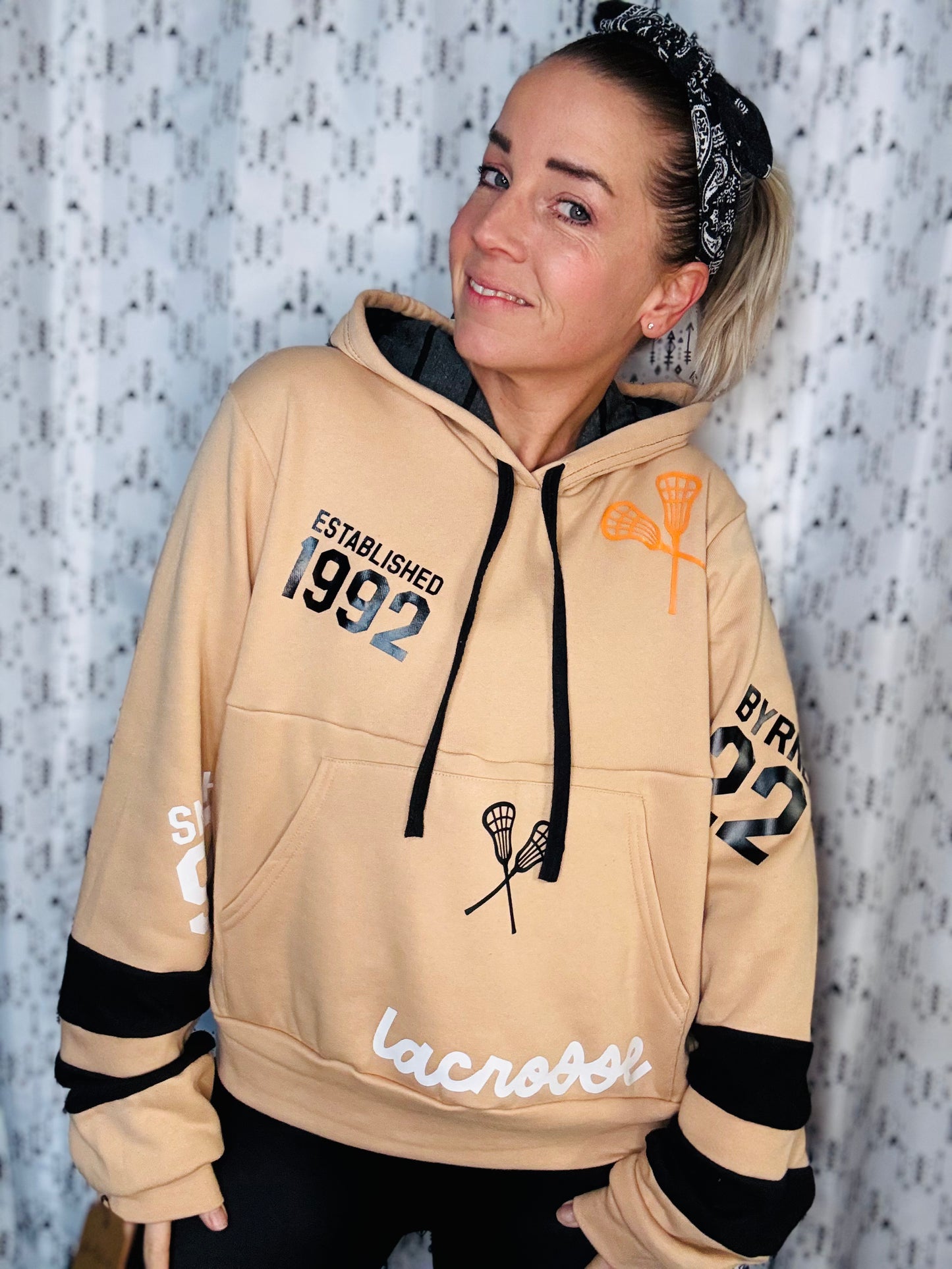 BUF LAX All-OVER Crop Hoodie Women’s-L/XL