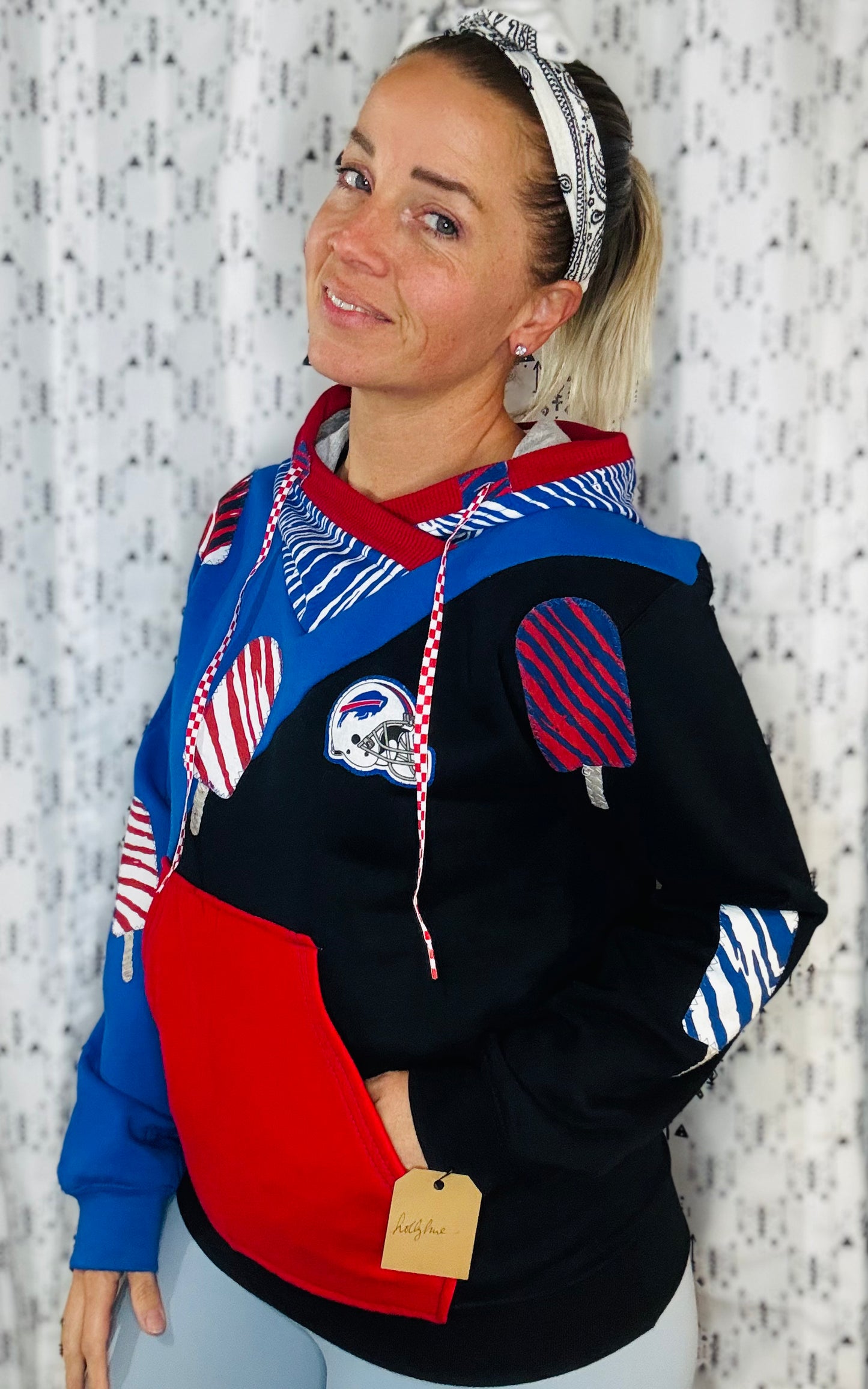 Color-Blocked Zubaz Popsicle Hoodie Unisex-S/M