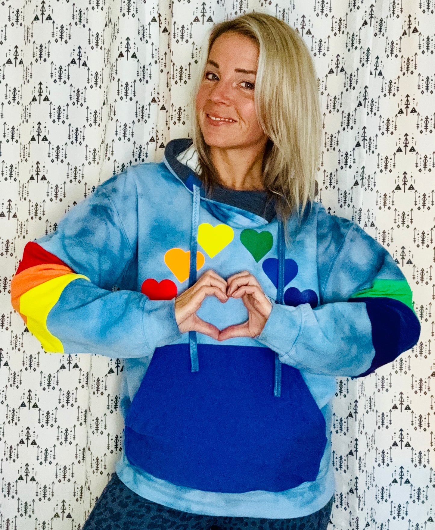 Head In the Clouds Heart Hoodie Size- Unisex S/M