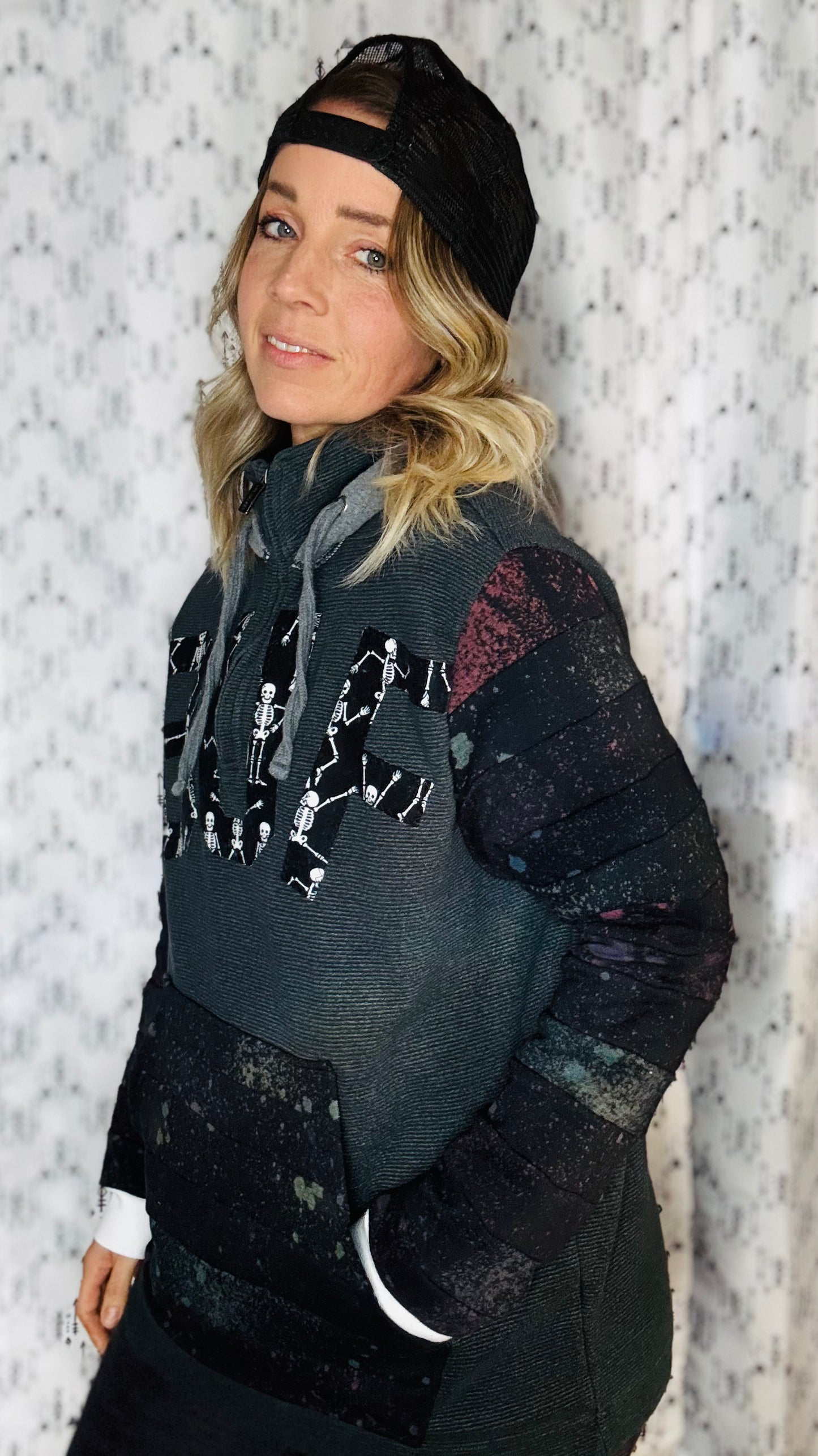 Halloween Bleached BUF Hoodie Size- Unisex M/L