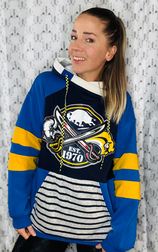 Buffalo Hockey Eras Hoodie Size- Unisex M/L