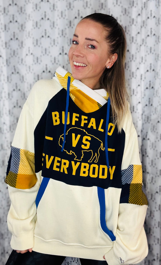 Buffalo Hockey Vs. Everybody Hoodie Size- Unisex XL/2X