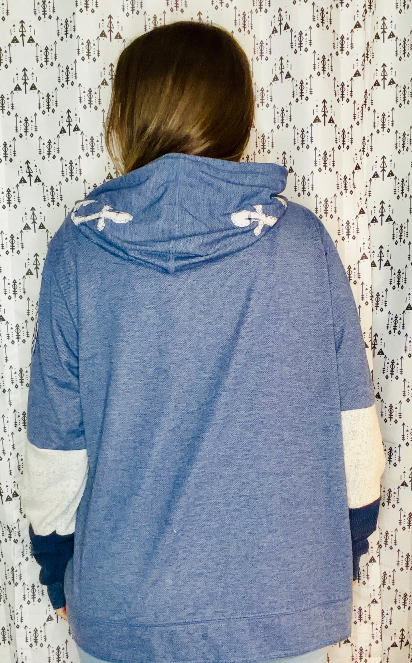 Blue Nautical BUF Zip-Up Hoodie Size Unisex- L/XL