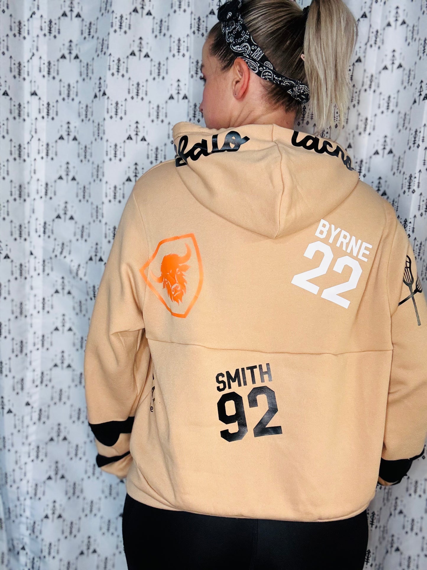 BUF LAX All-OVER Crop Hoodie Women’s-L/XL