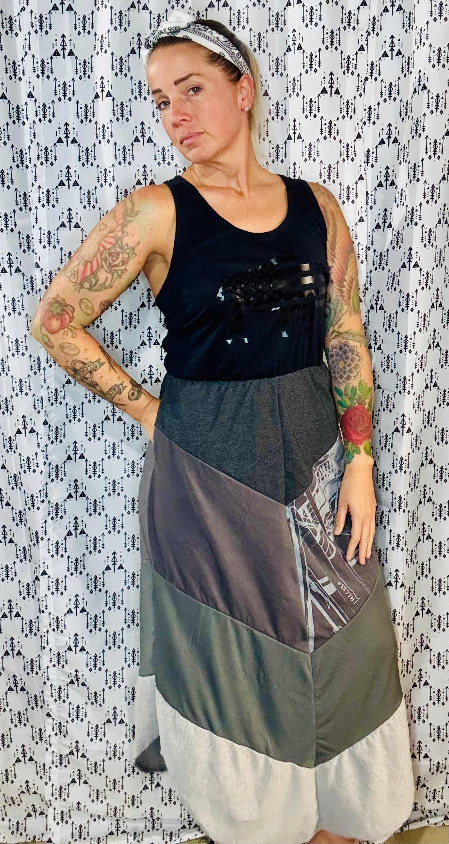 Buffalo Dark Patriot Racer Back Ombre' Dress Size- S/M