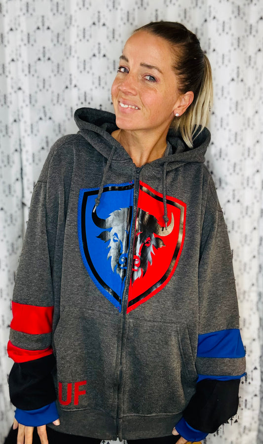 Buffalo Allen #17 Zip-Up Hoodie Size-Unisex L/XL