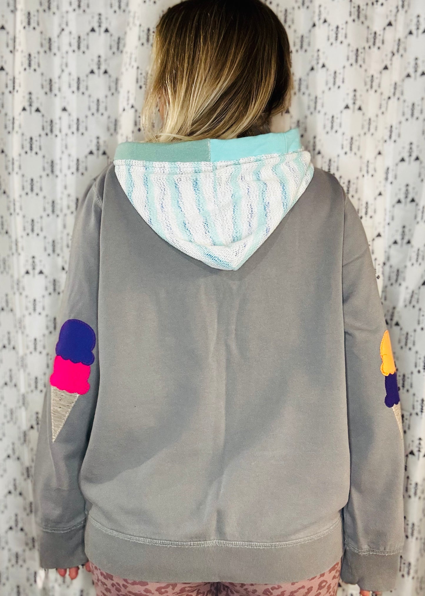 Ice Cream BUF 1/4 Zip Hoodie Women's Size-XL/2X