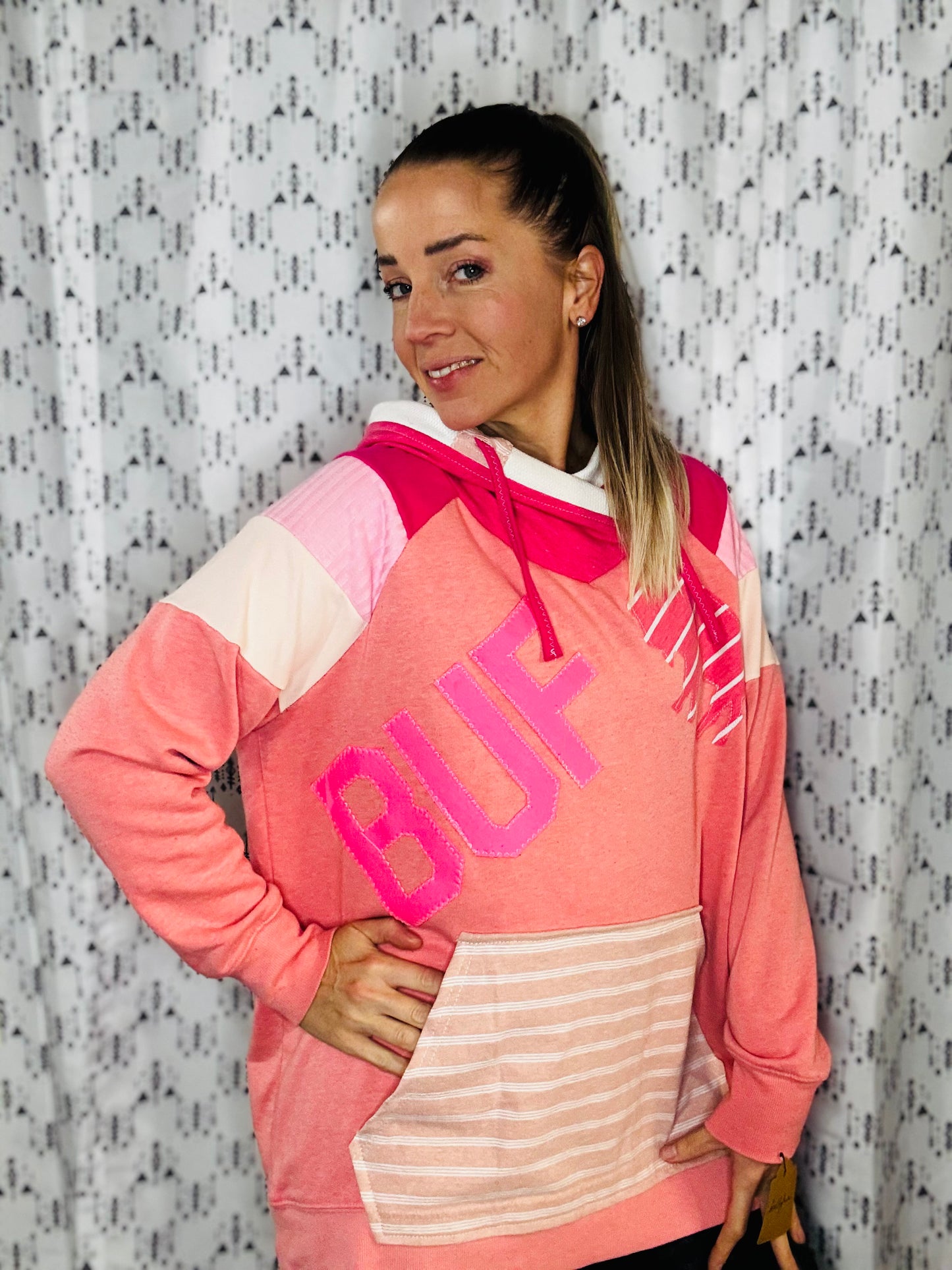 Pinktober Ombre BUF Hoodie Size- Women's L/XL