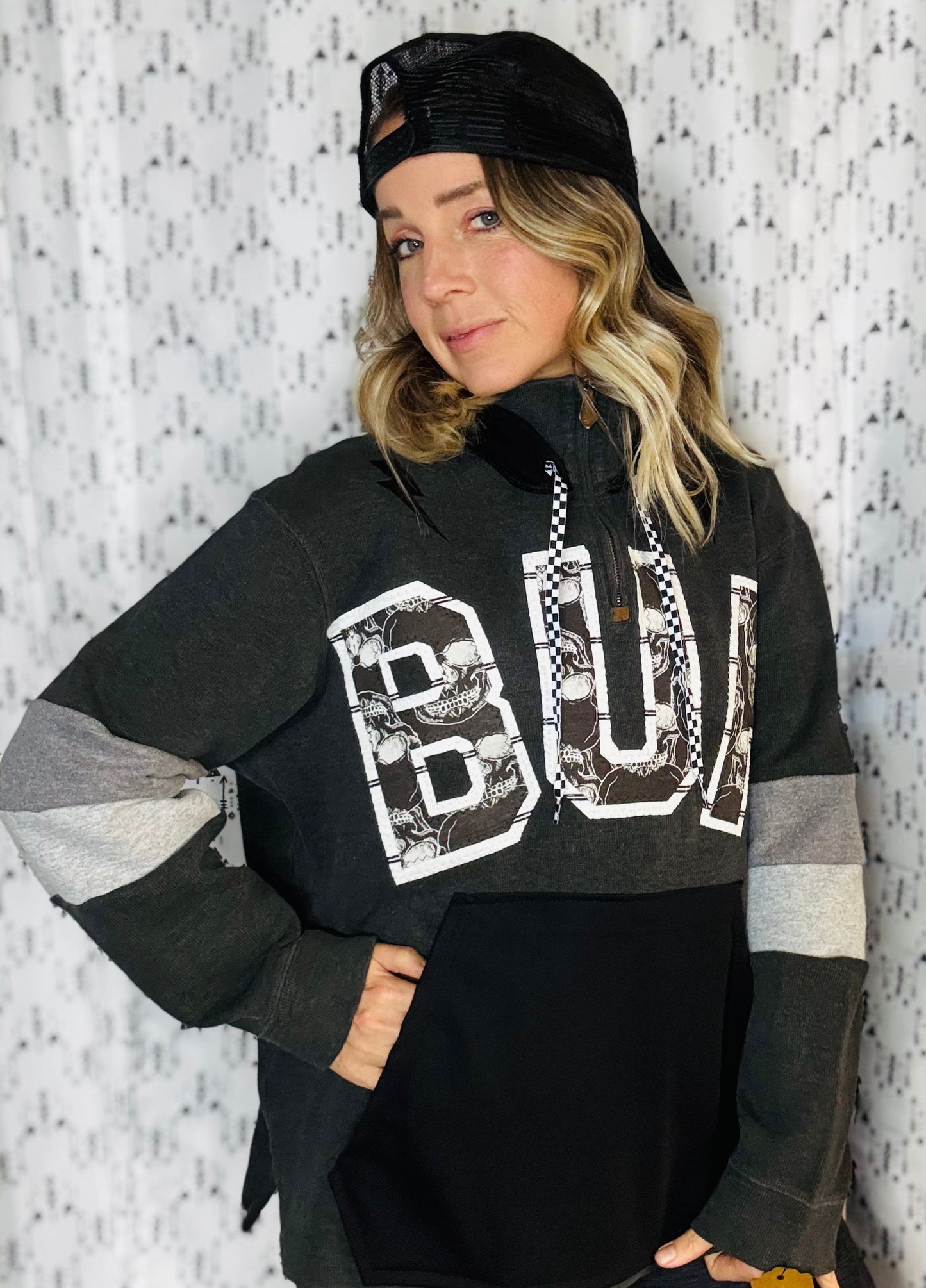 Rocktober BUF 1/4 Zip Hoodie Size- Unisex L/XL