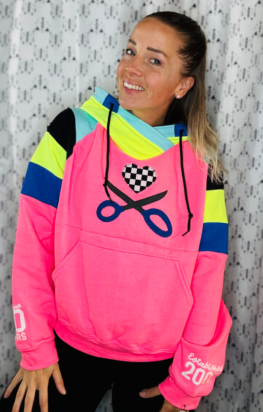 Hot Pink 20th Anniversary HOLLYHUE Logo Hoodie Size-Women’s L/XL