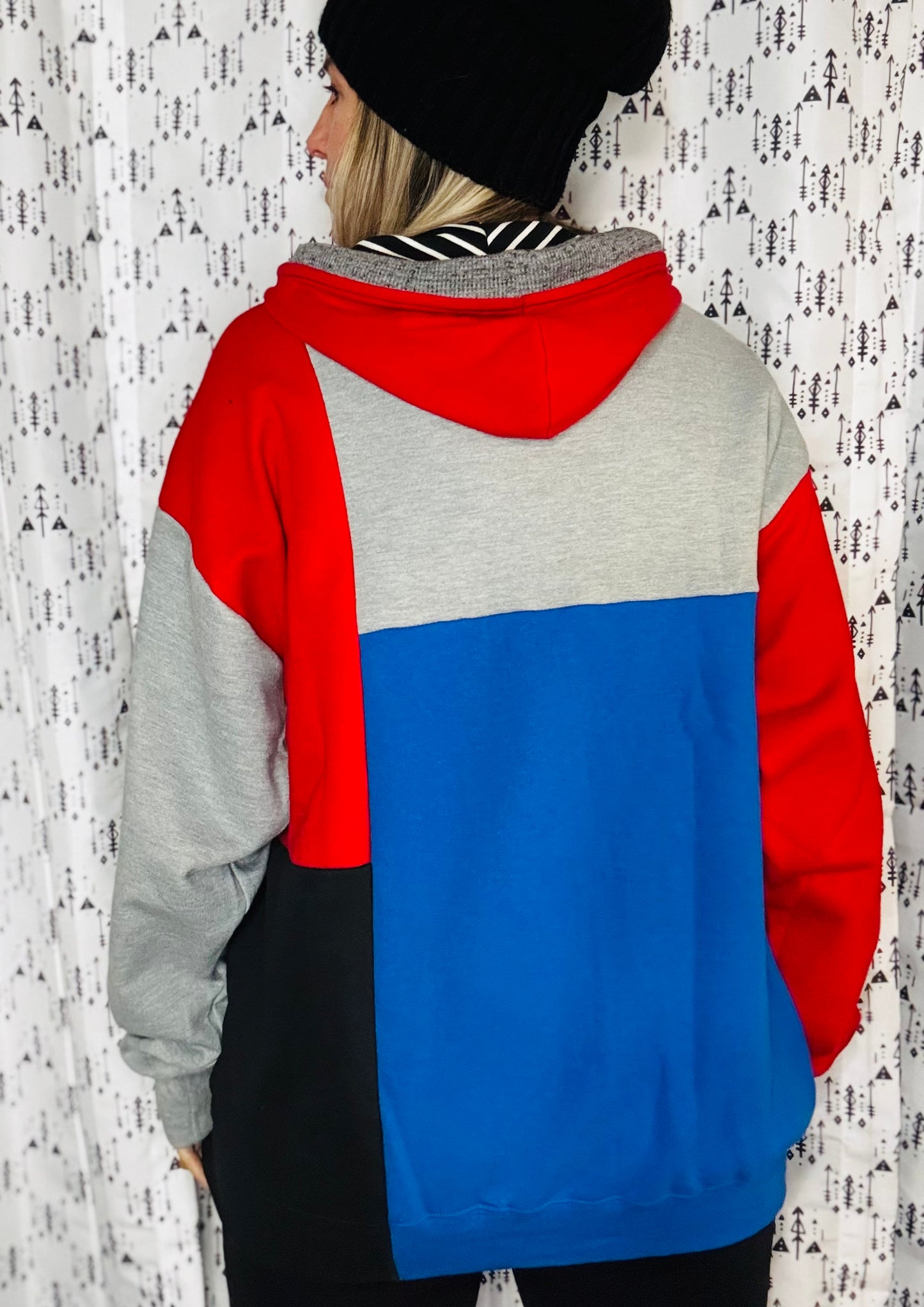 Color-Block 2 Buffalo Hoodie Size- Unisex L/XL