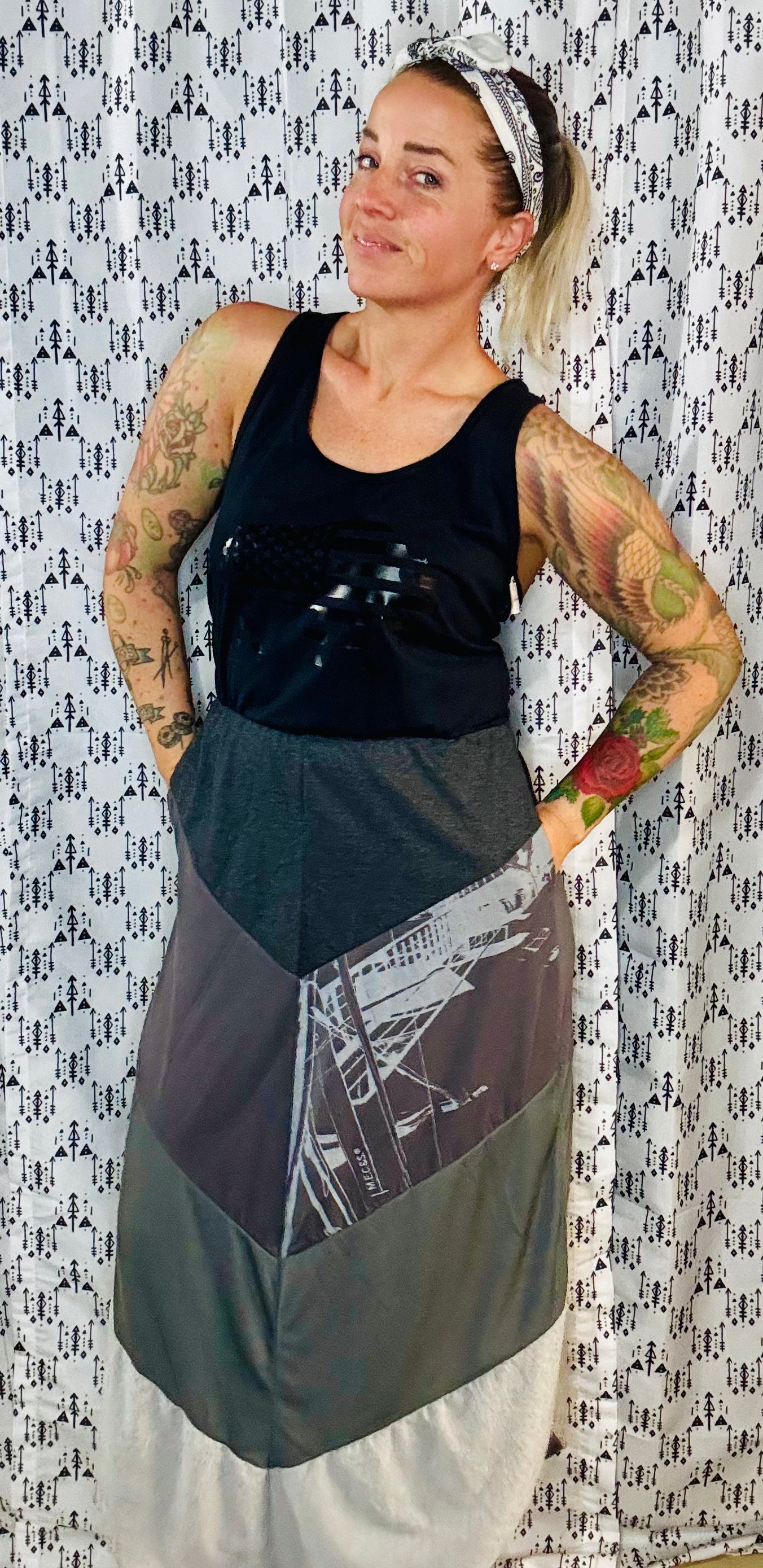 Buffalo Dark Patriot Racer Back Ombre' Dress Size- S/M