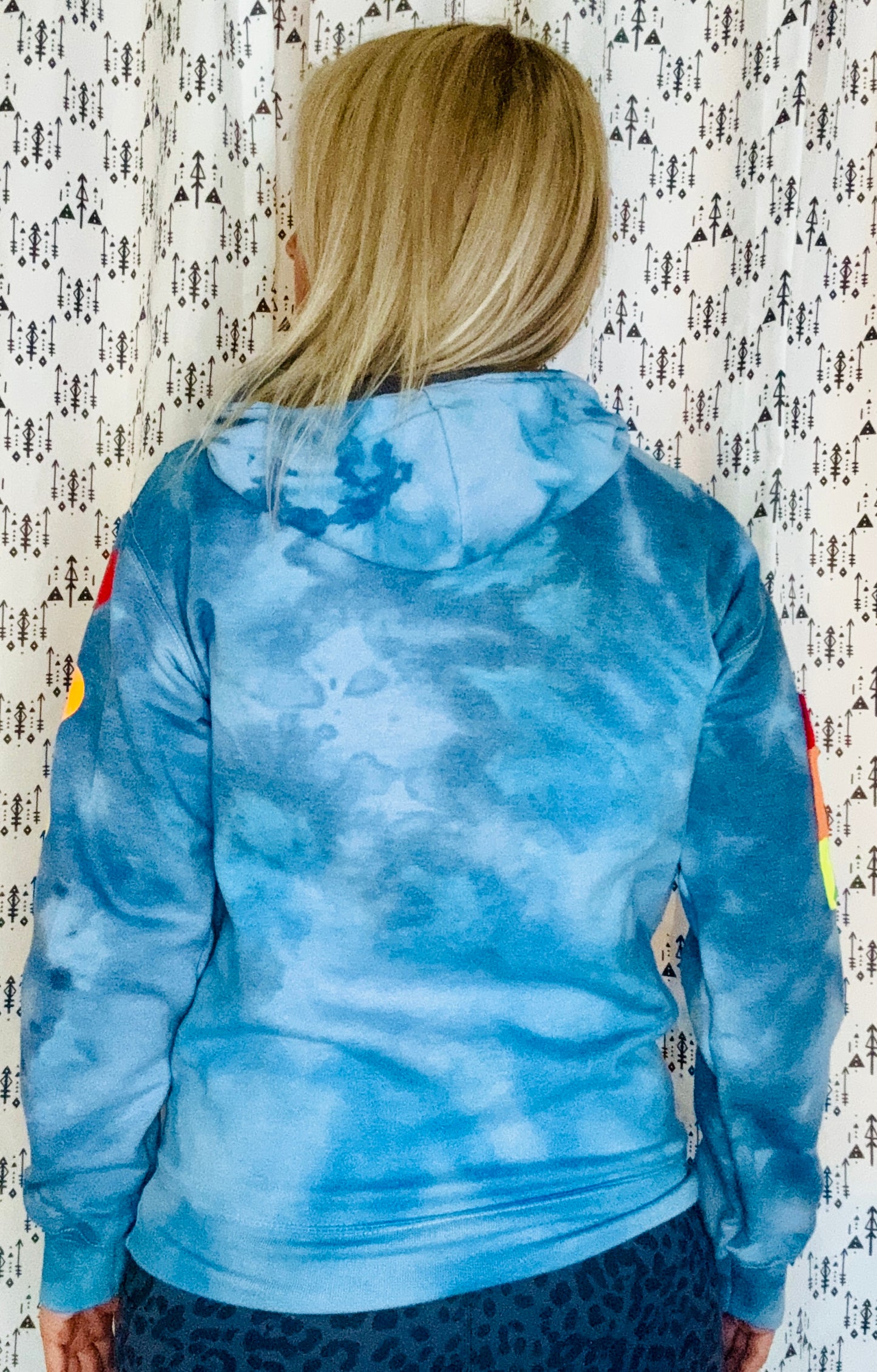 Hearts On Your Sleeve Tie Dye Hoodie Size- Unisex XS/S