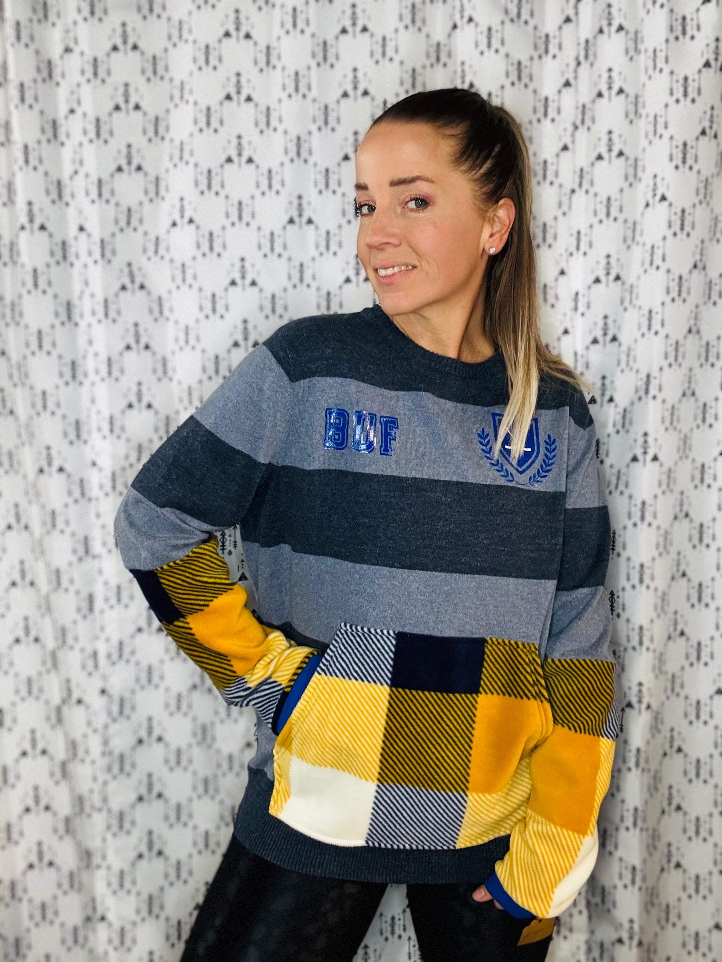 BUF Hockey Sweater Crewneck Size- Unisex L/XL