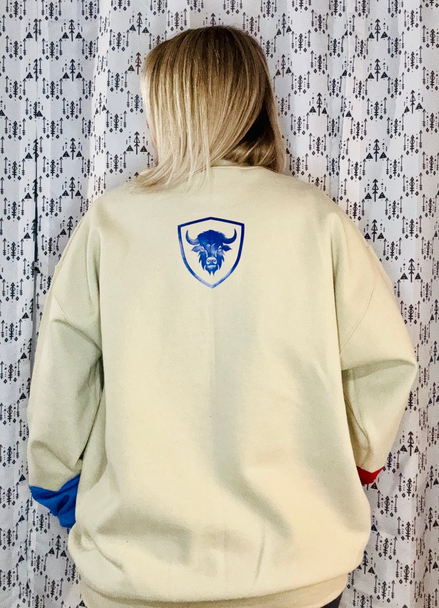 Khaki Buffalo Crewneck Size- Unisex L/XL