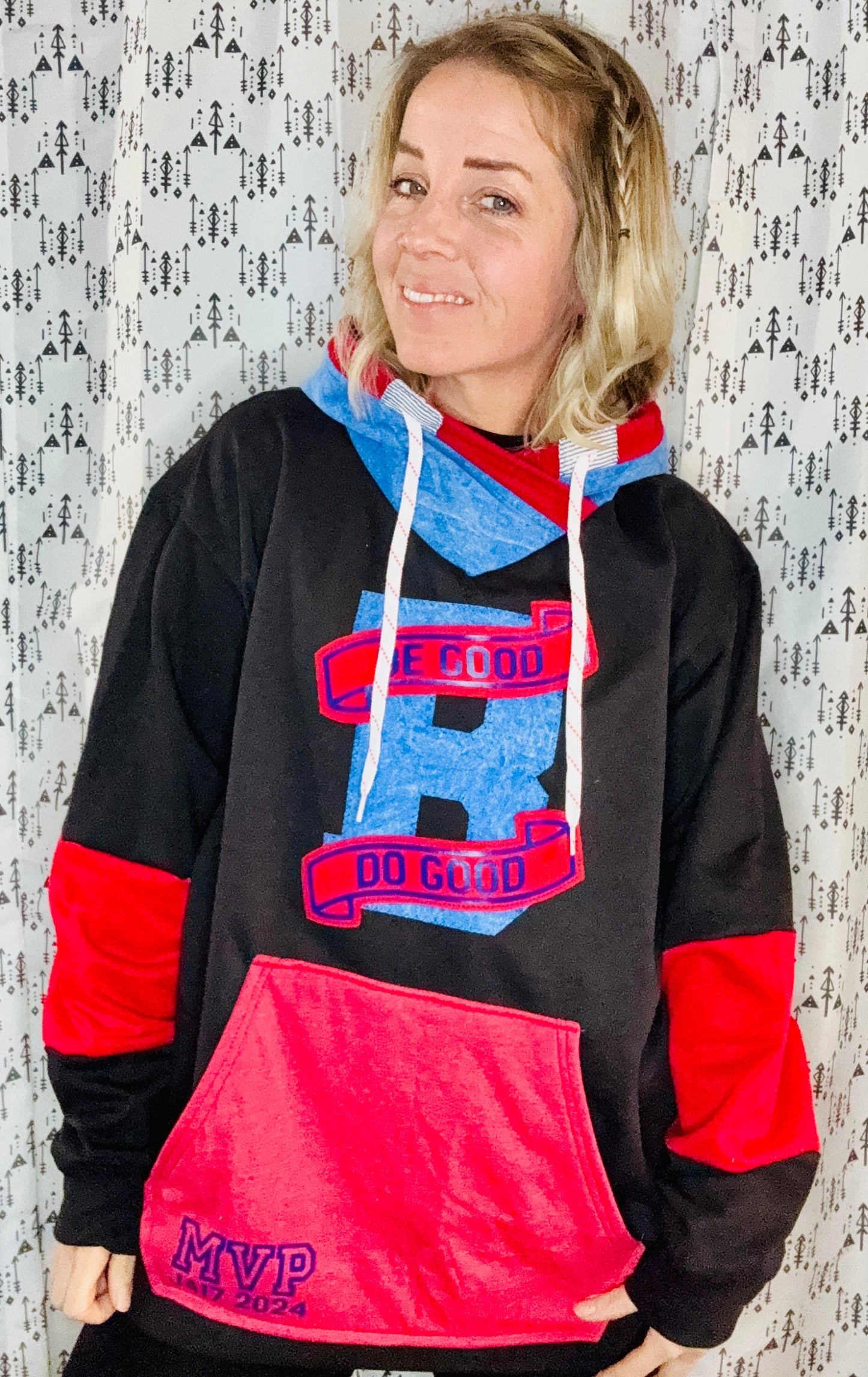 Black Be Good, Do Good  JA17 MVP Buffalo Hoodie Size- Unisex XL/2X