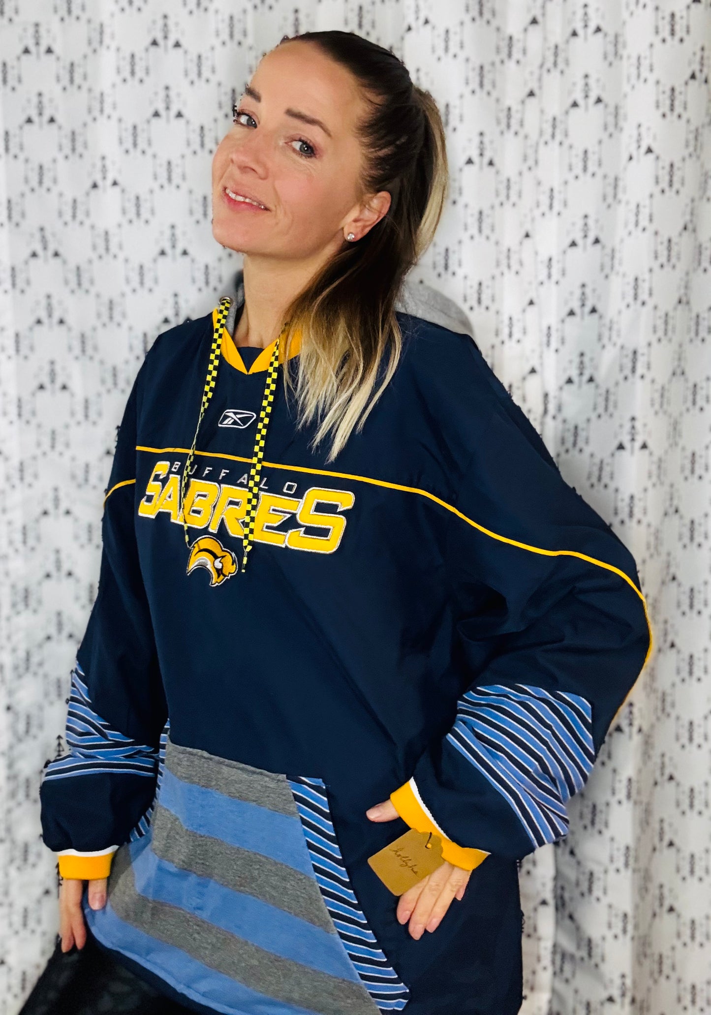 Buffalo Hockey Retro Slug Hoodie Size- Unisex L/XL
