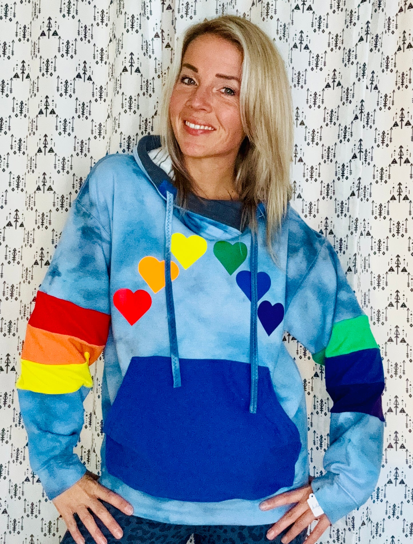 Head In the Clouds Heart Hoodie Size- Unisex S/M