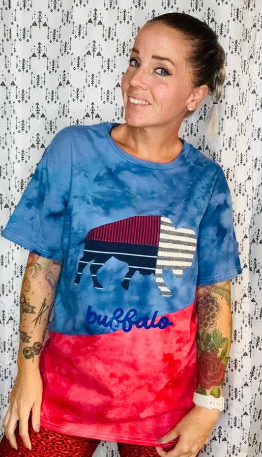 716 DAY Buffalo 2 Tie Dye T-Shirt Size- Unisex L/XL