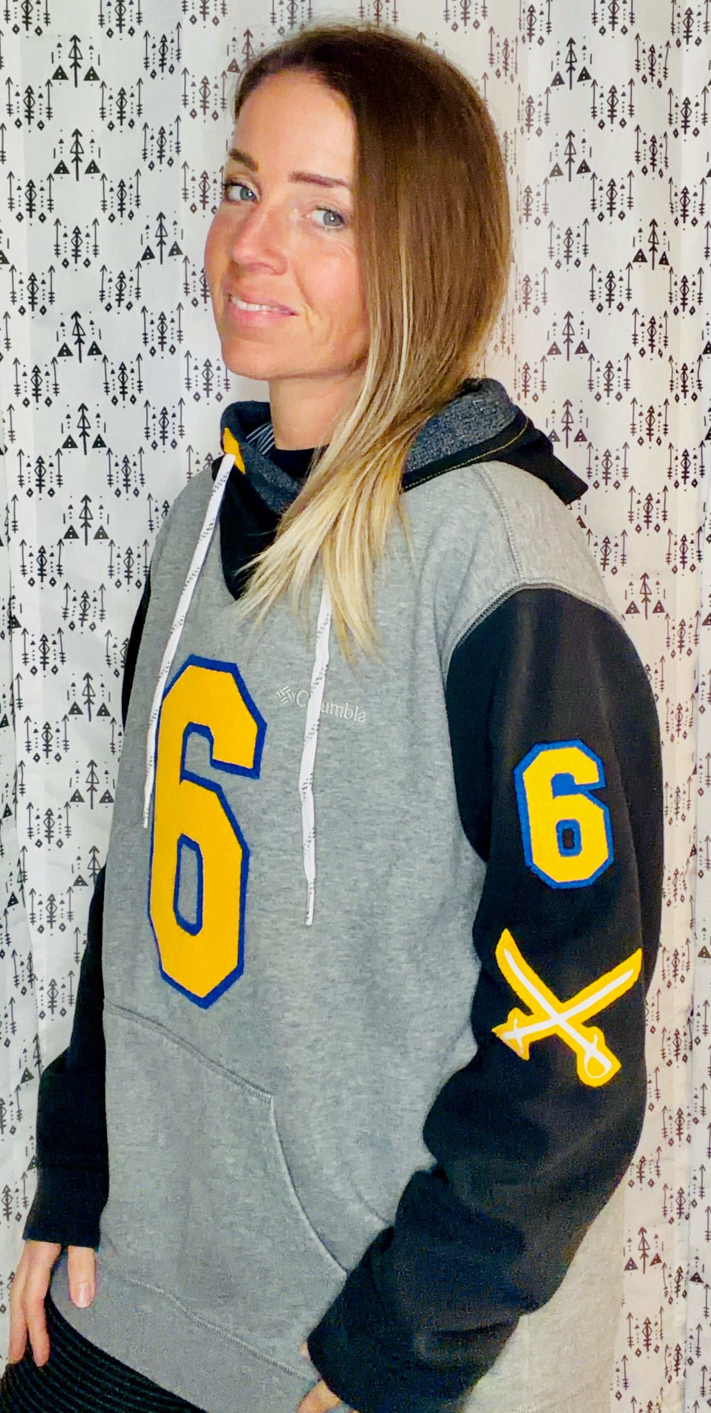 Buffalo Hockey #6 Benson Hoodie Size Unisex-L/XL