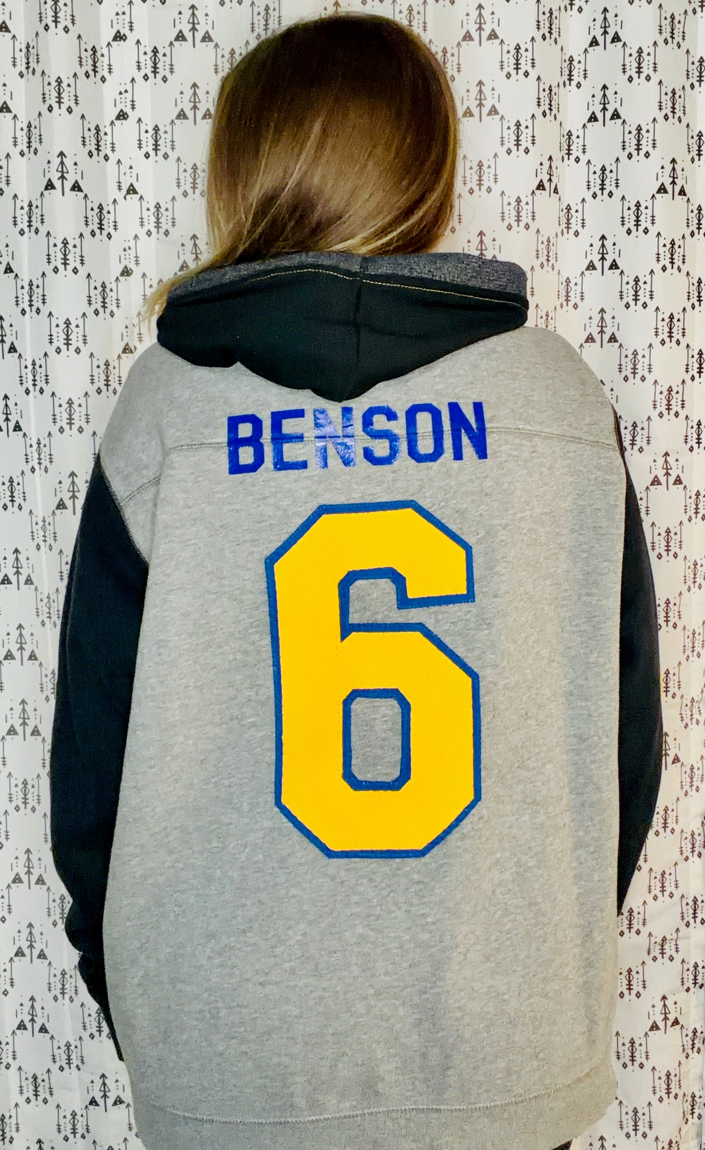 Buffalo Hockey #6 Benson Hoodie Size Unisex-L/XL