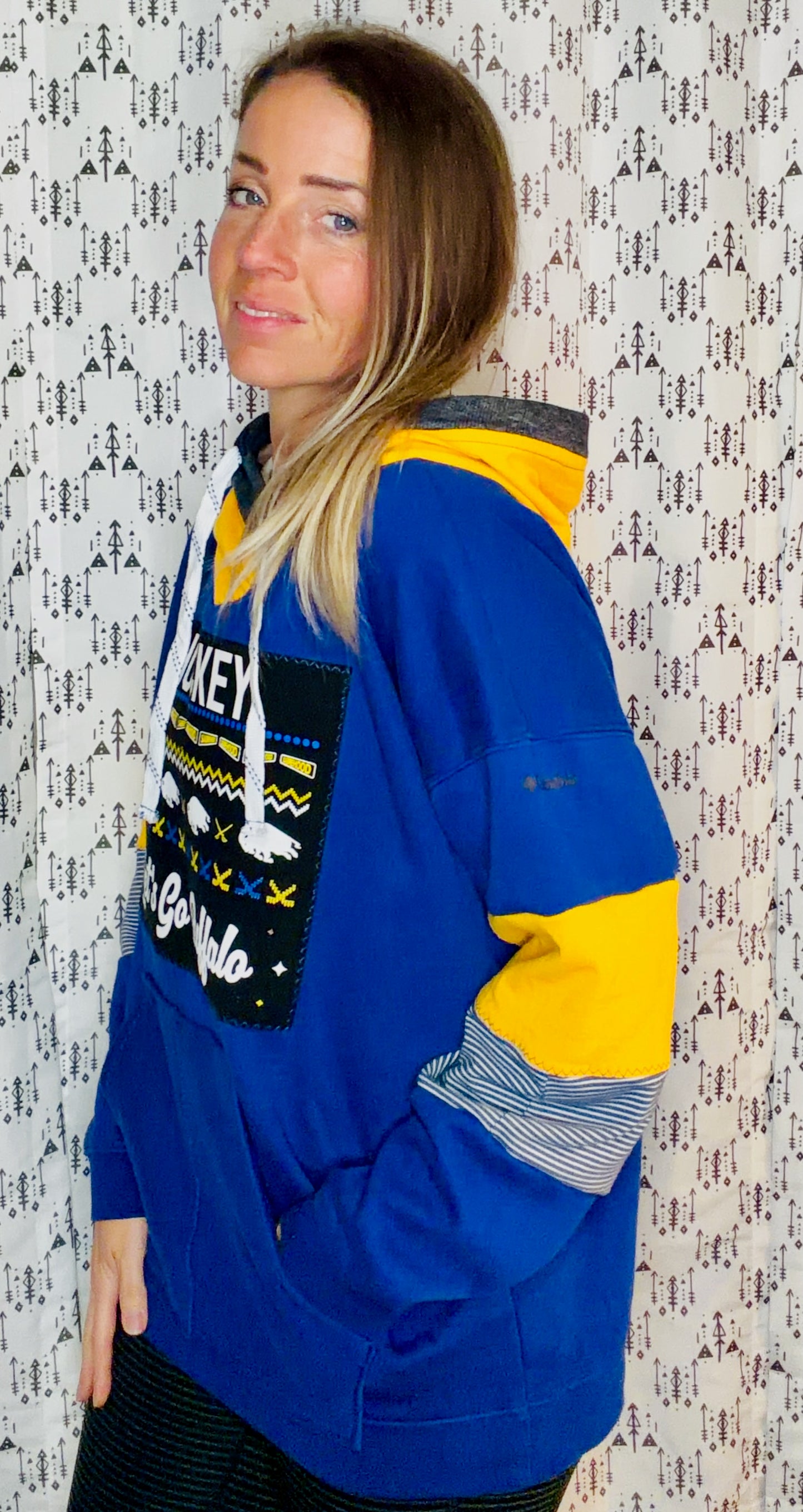 Lets Go Buffalo Hockey Hoodie Size Unisex-L/XL