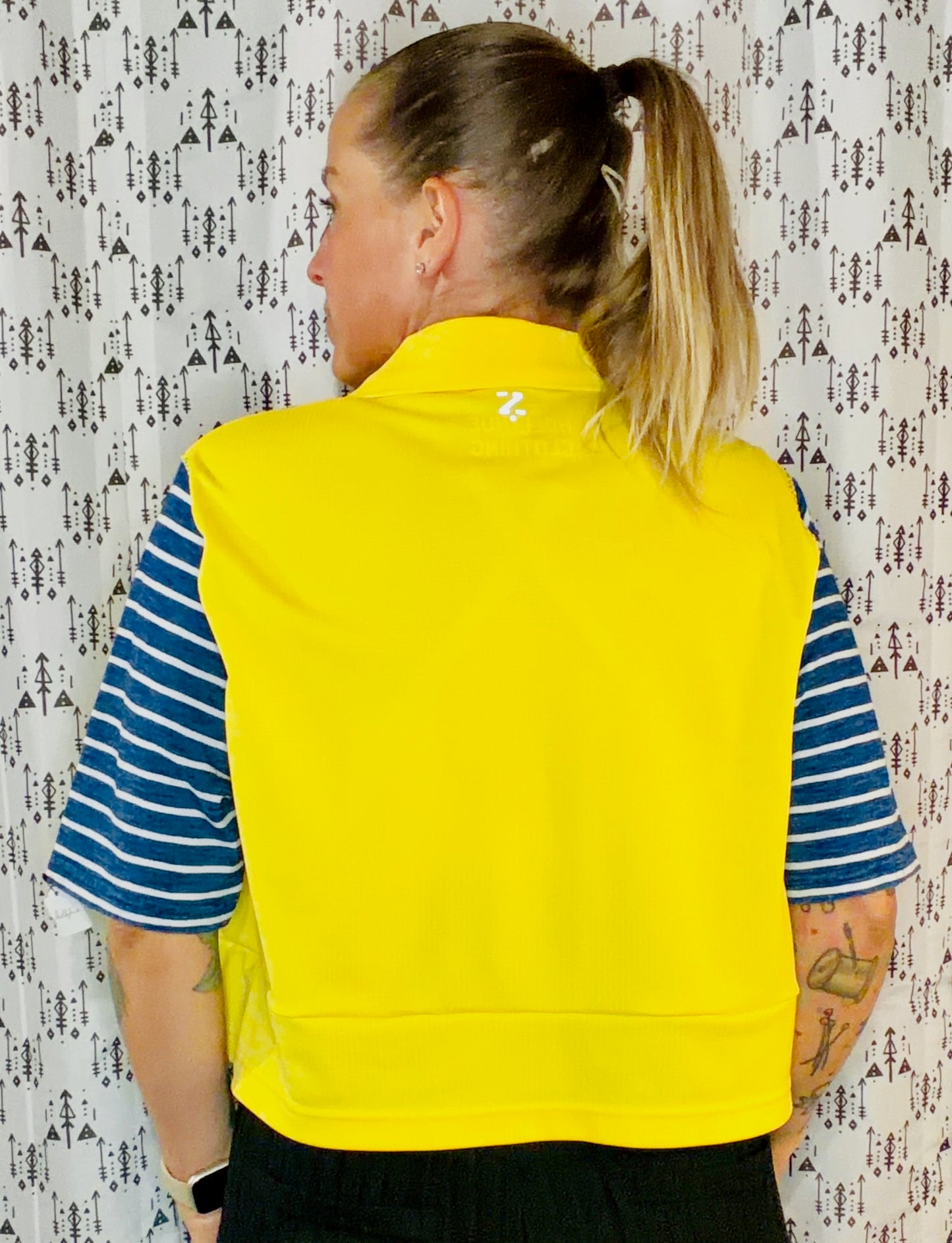 Yellow  BUF Hockey Polo Crop Women's Size- M/L