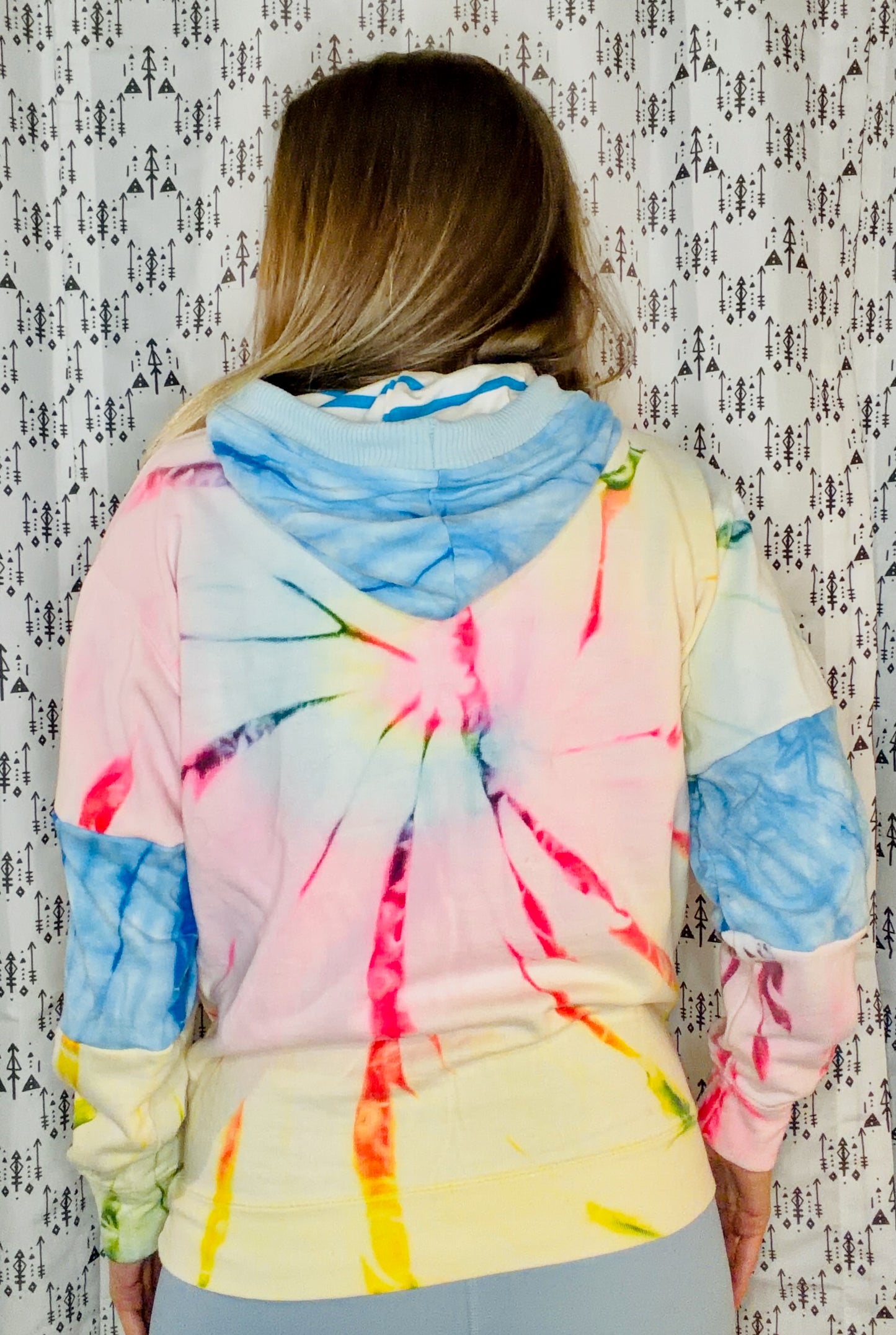 Tie Dye  Paddle Hoodie Size Women's-M/L