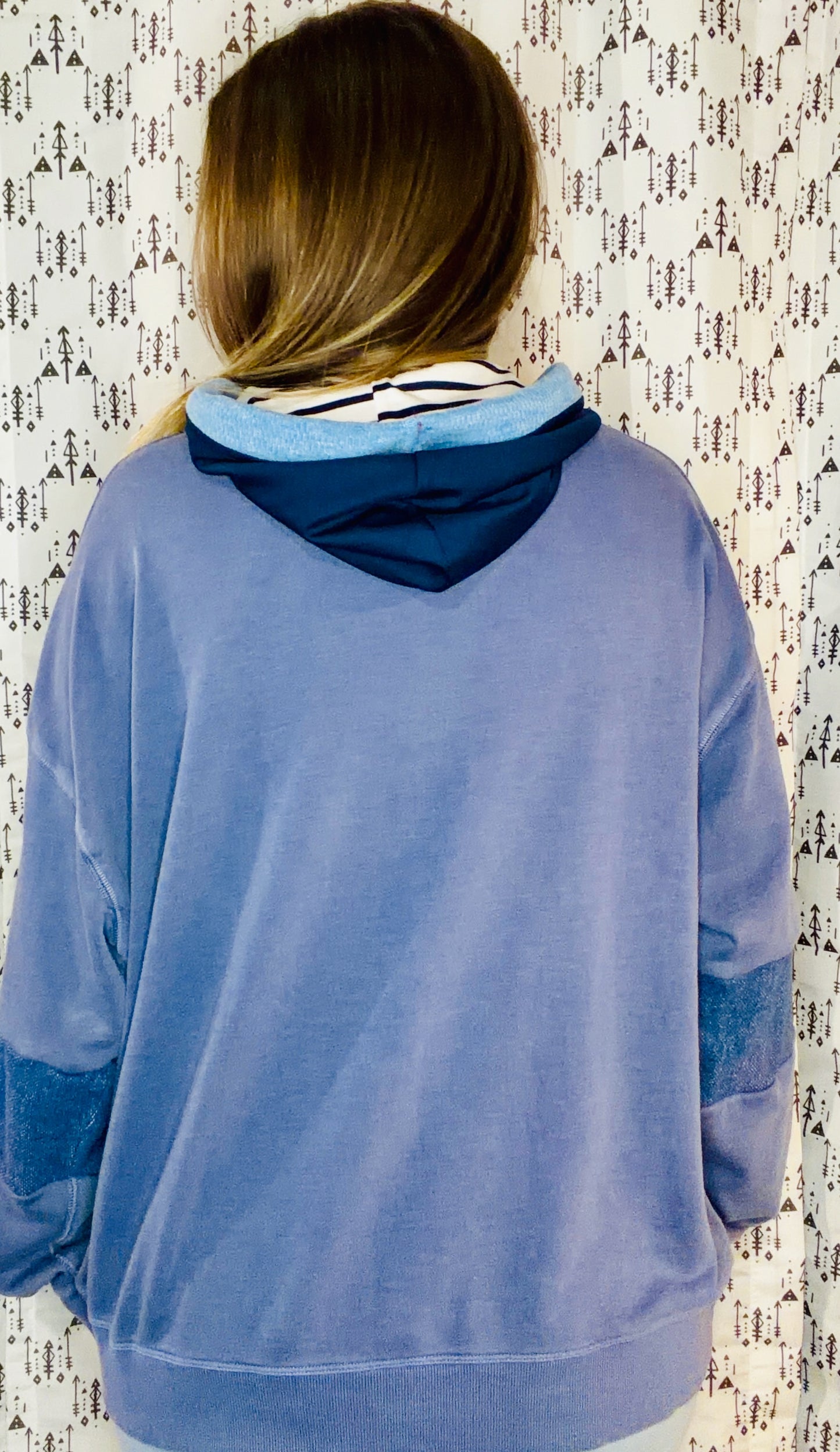 Blue 'Merica Hoodie Size Women's- XL/2X