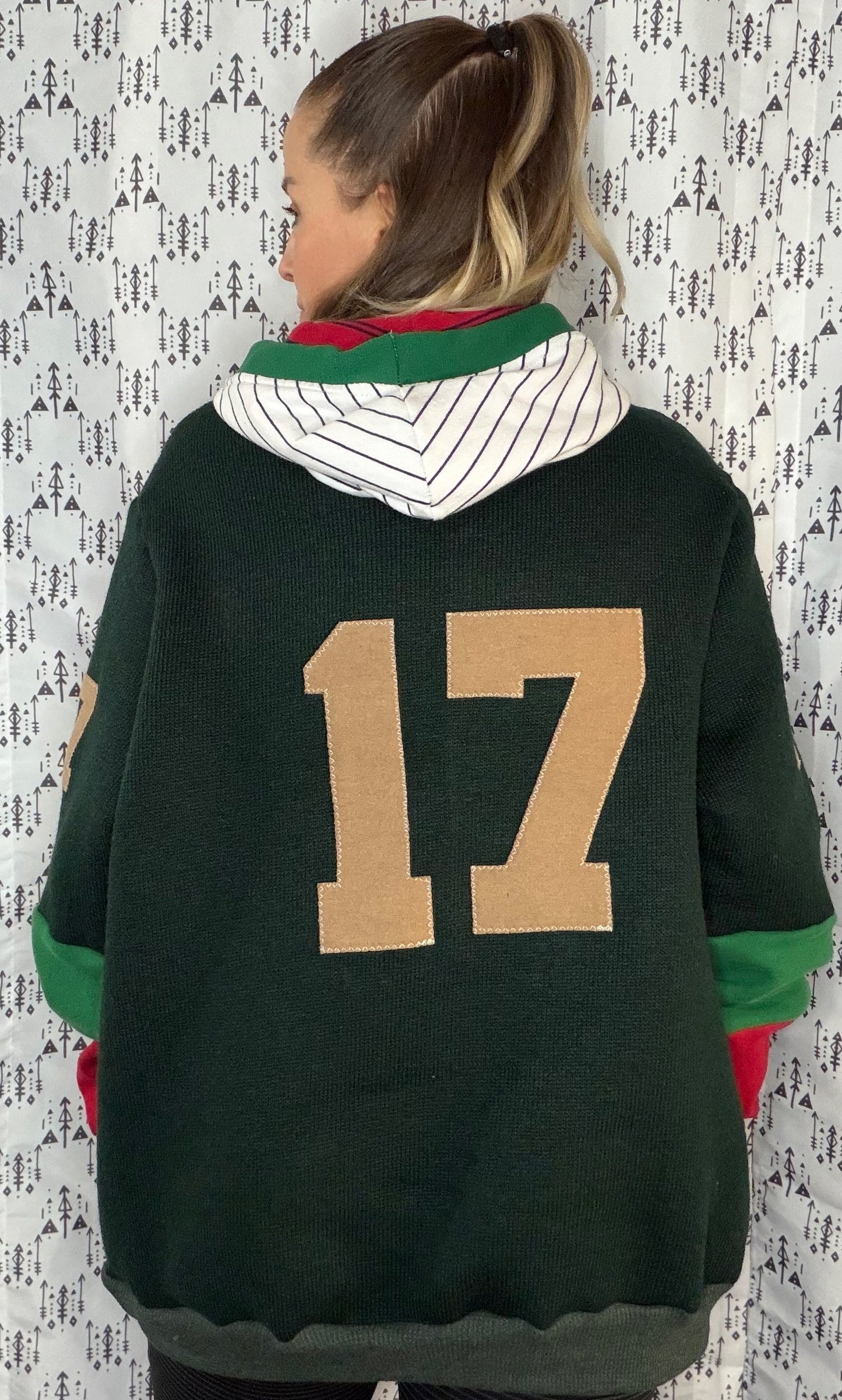 Holiday Gingerbread Allen #17 Hoodie Size Unisex- XL/2X