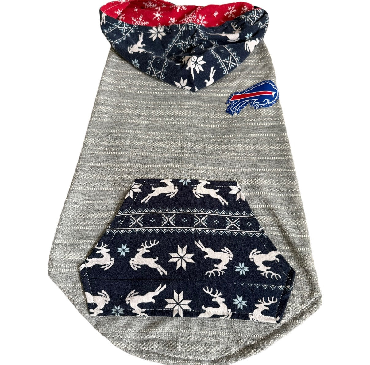 Buffalo Winter Football Dog Hoodie Size-L