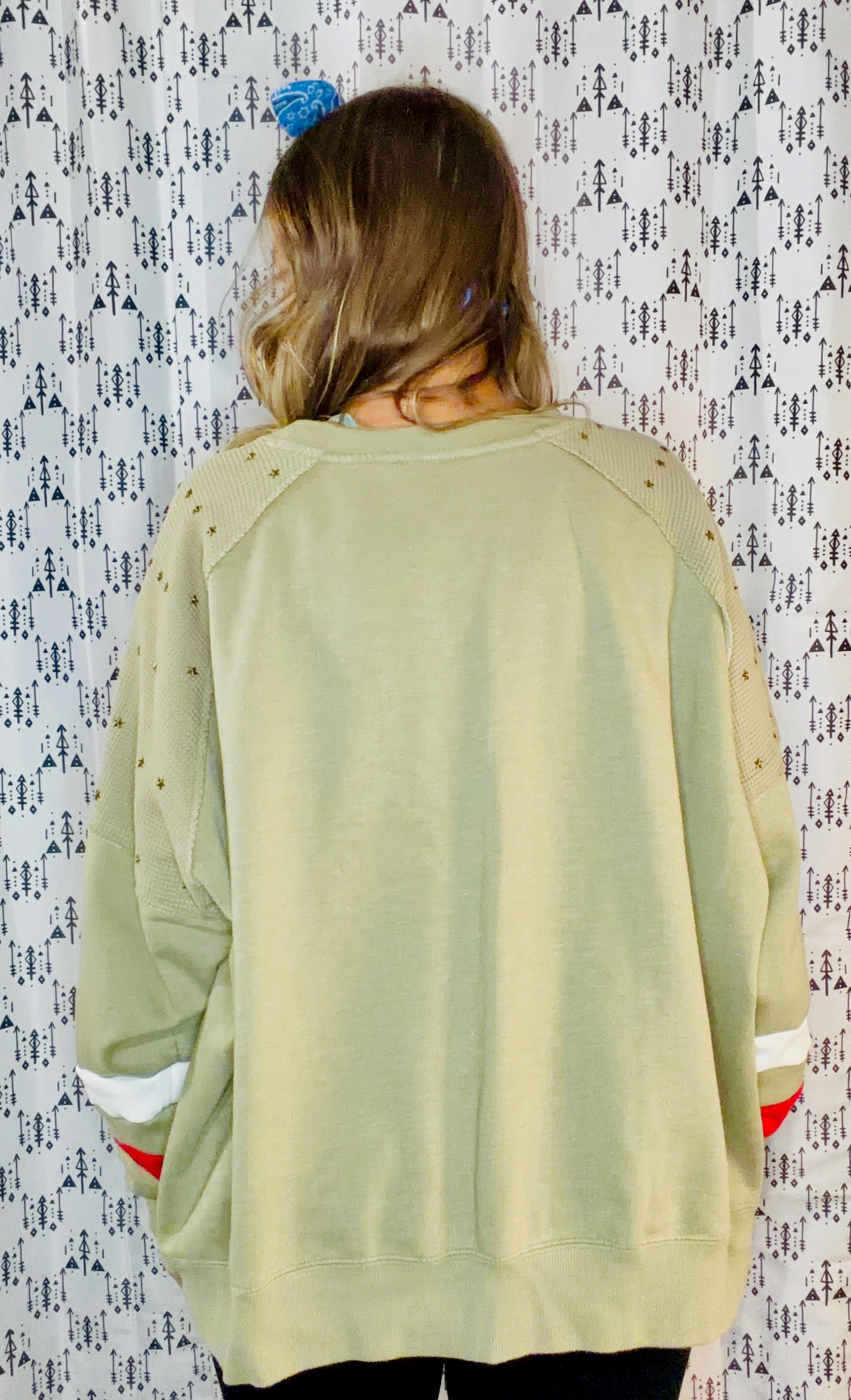 Olive Green Buffalo USA Crewneck Size Women's- XL/2X