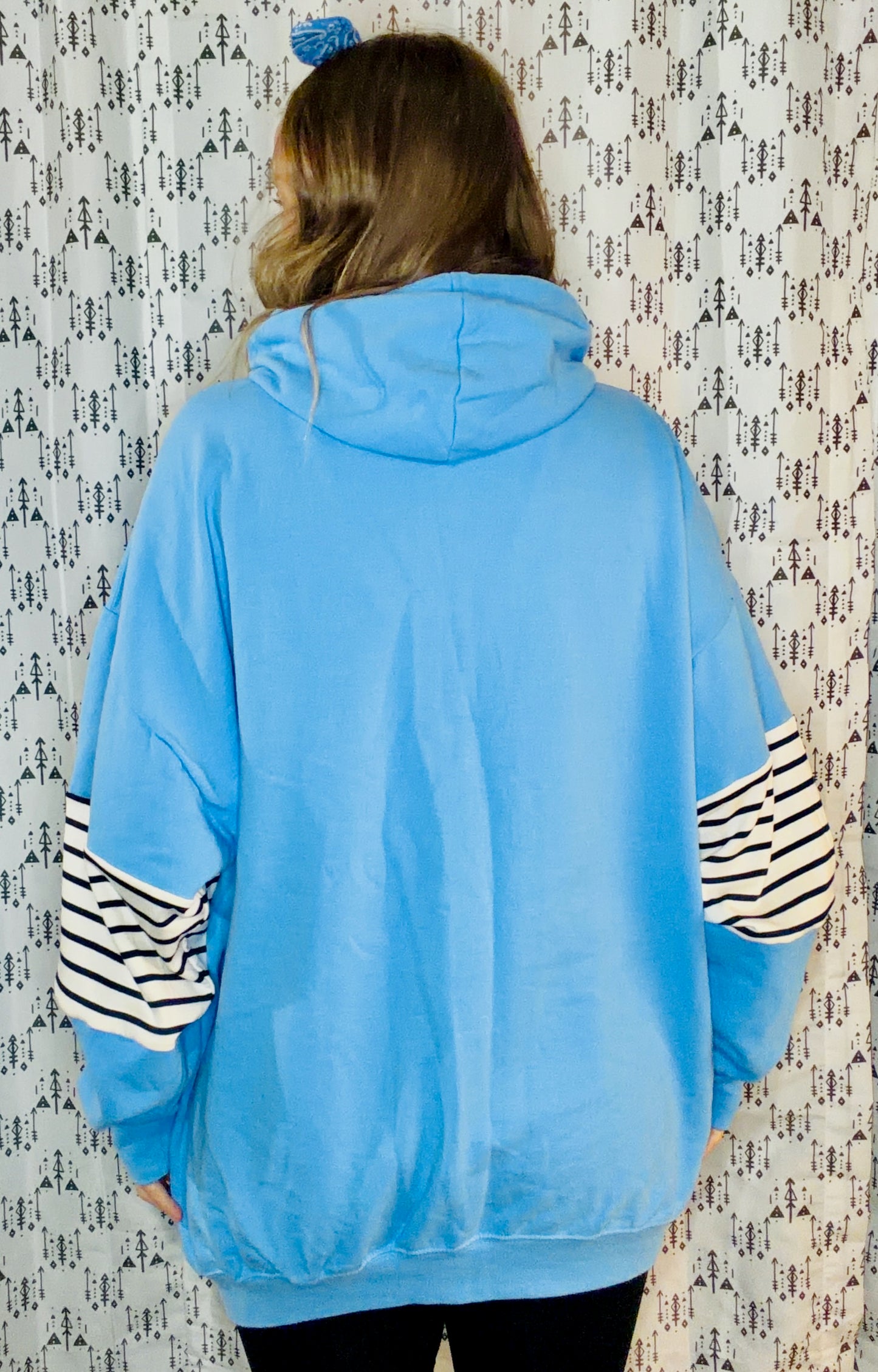 Light Blue Buffalo USA Zip Up Hoodie Size Women's- XL/2X