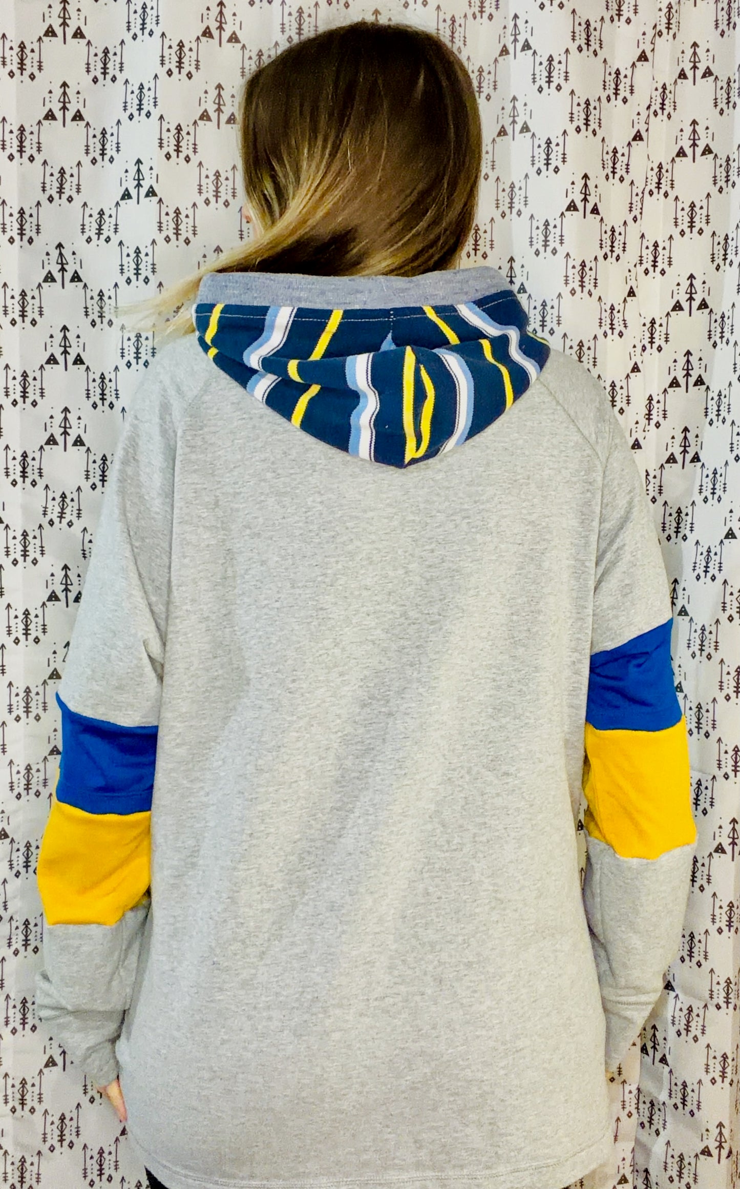 Grey Buffalo Hockey Hoodie Size Unisex- L/XL